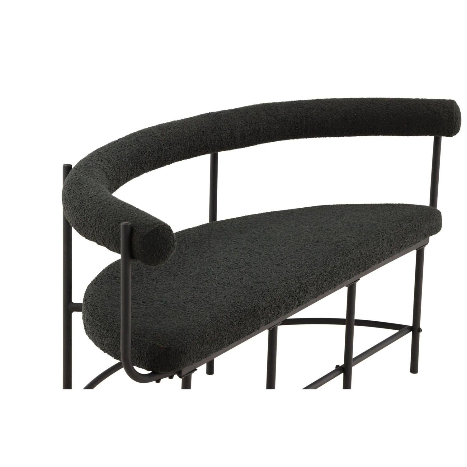Stallhagen x Josefin Lustig Bank Sofa aus Teddy - Bouclé - SchwarzBänke