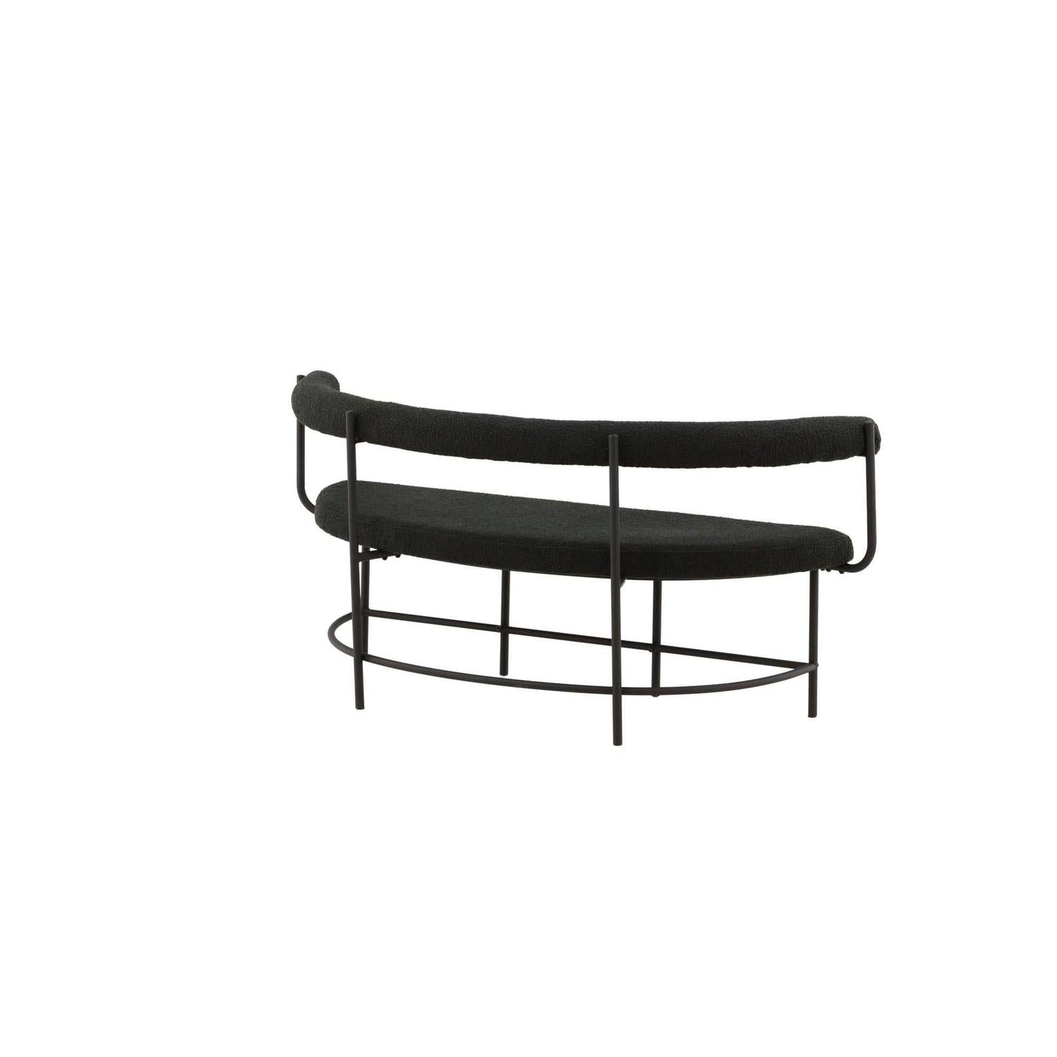 Stallhagen x Josefin Lustig Bank Sofa aus Teddy - Bouclé - SchwarzBänke