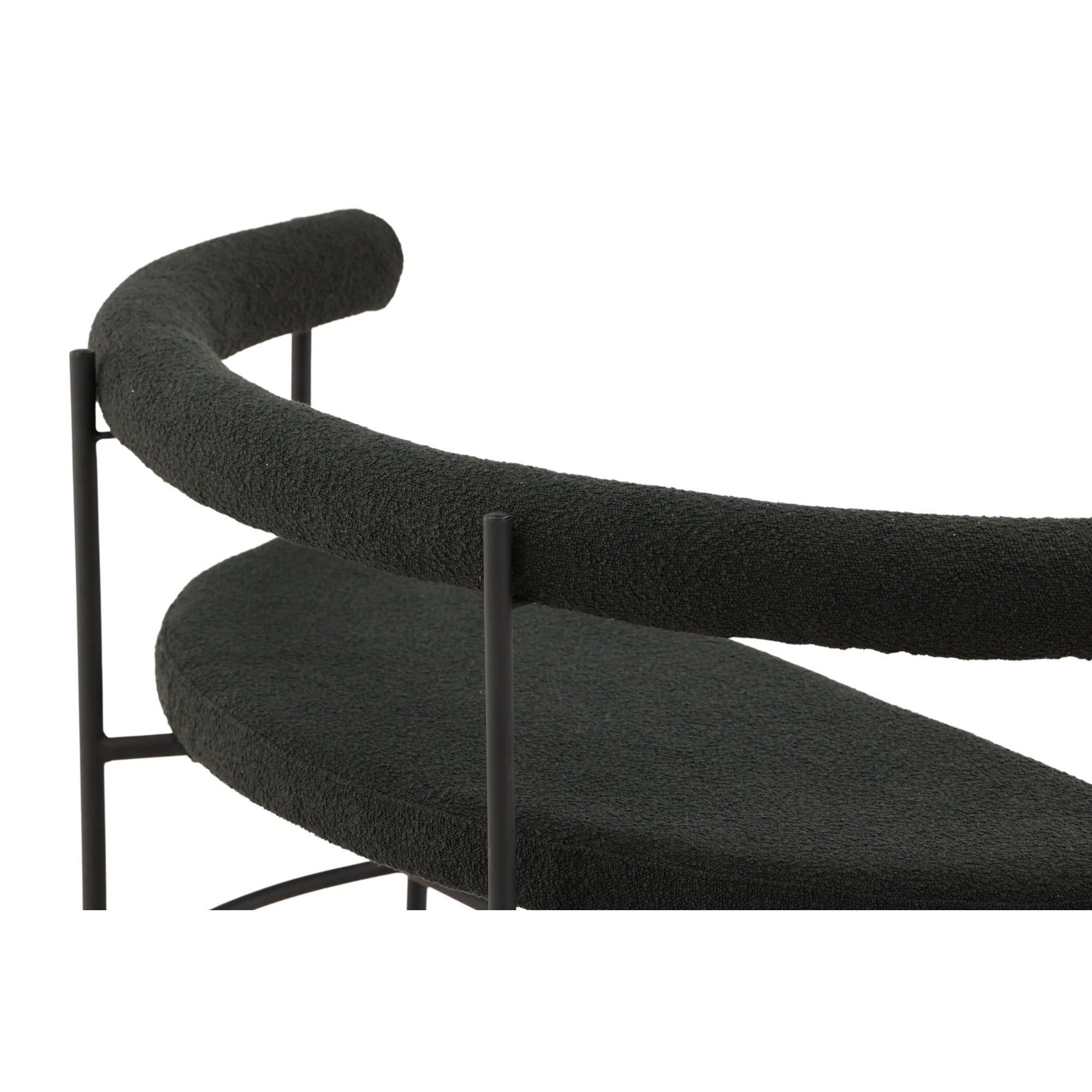Stallhagen x Josefin Lustig Bank Sofa aus Teddy - Bouclé - SchwarzBänke