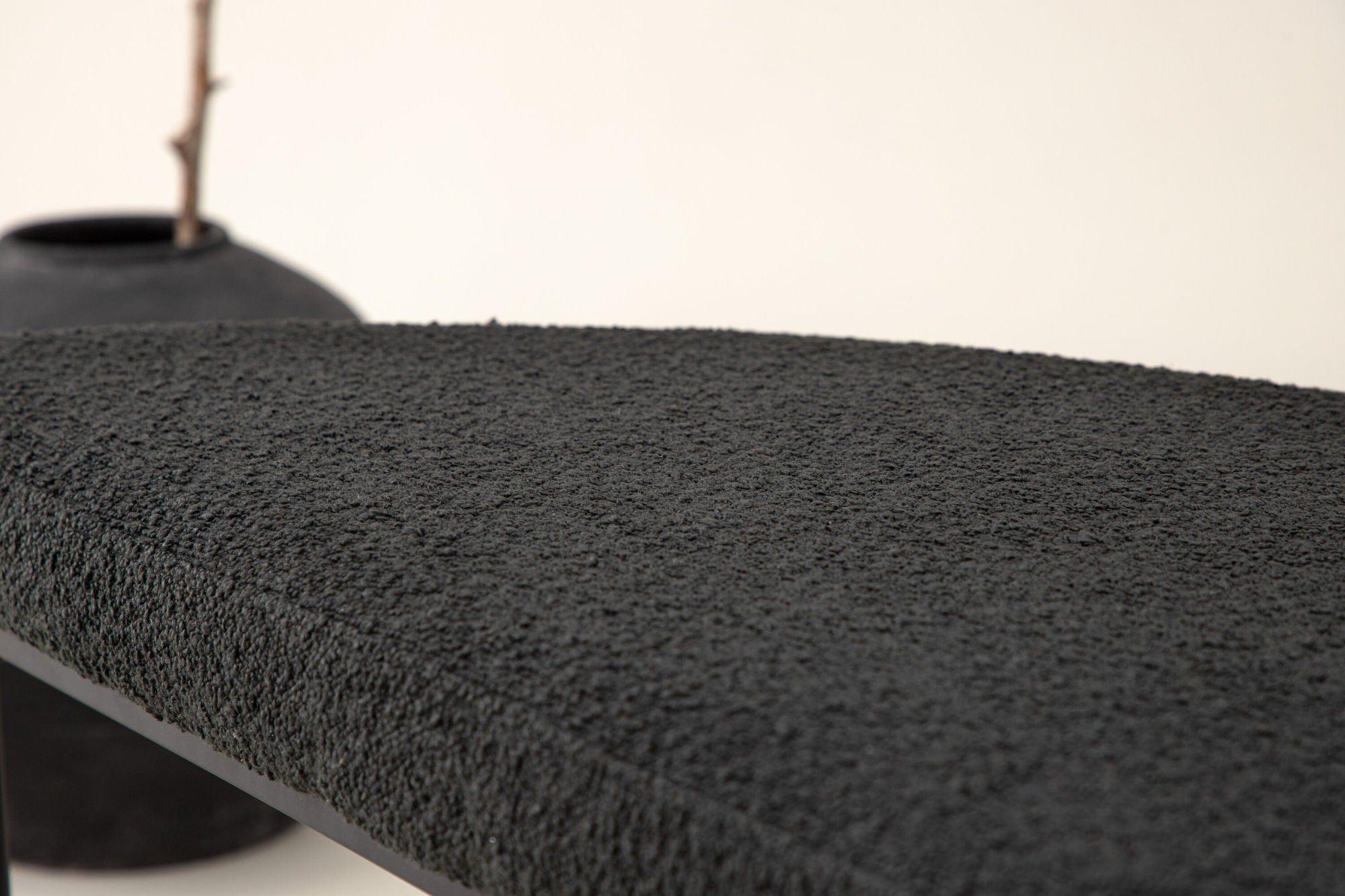 Stallhagen x Josefin Lustig Bank Sofa aus Teddy - Bouclé - SchwarzBänke