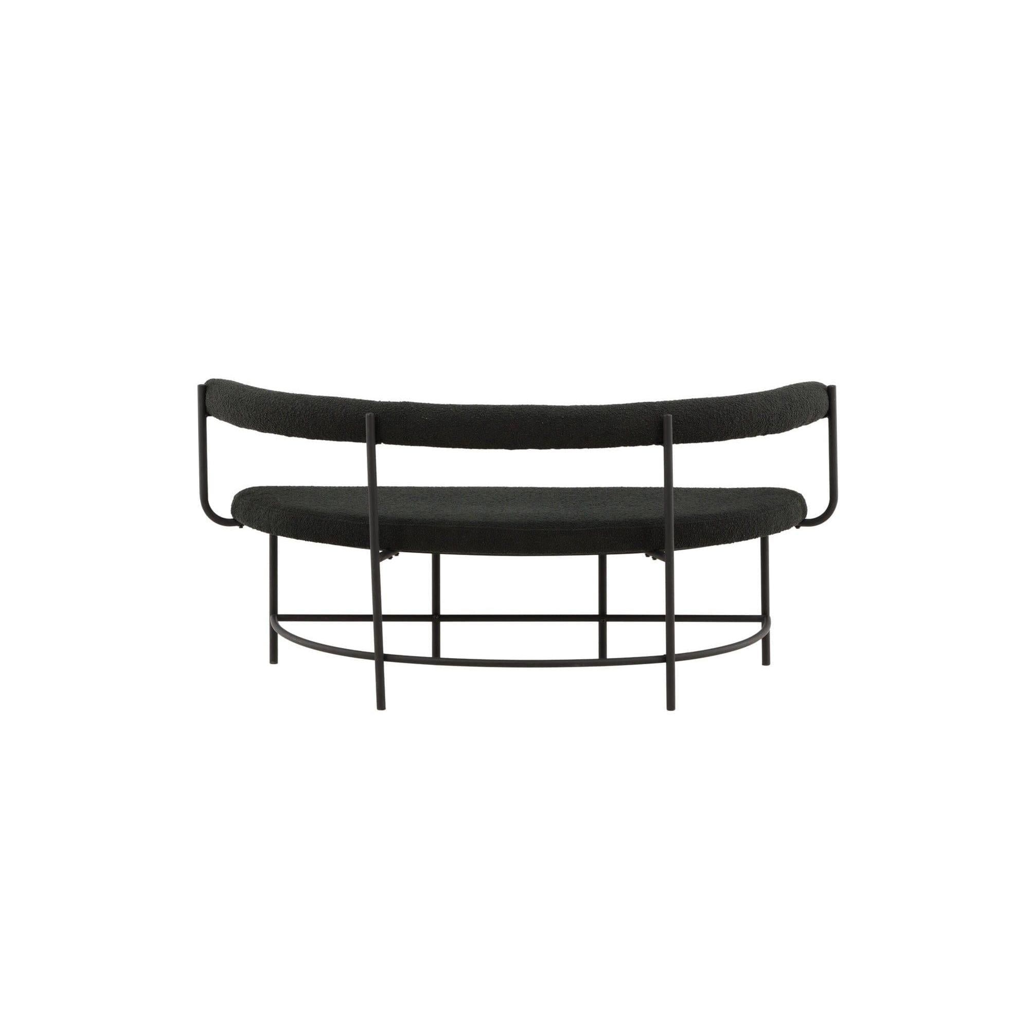 Stallhagen x Josefin Lustig Bank Sofa aus Teddy - Bouclé - SchwarzBänke