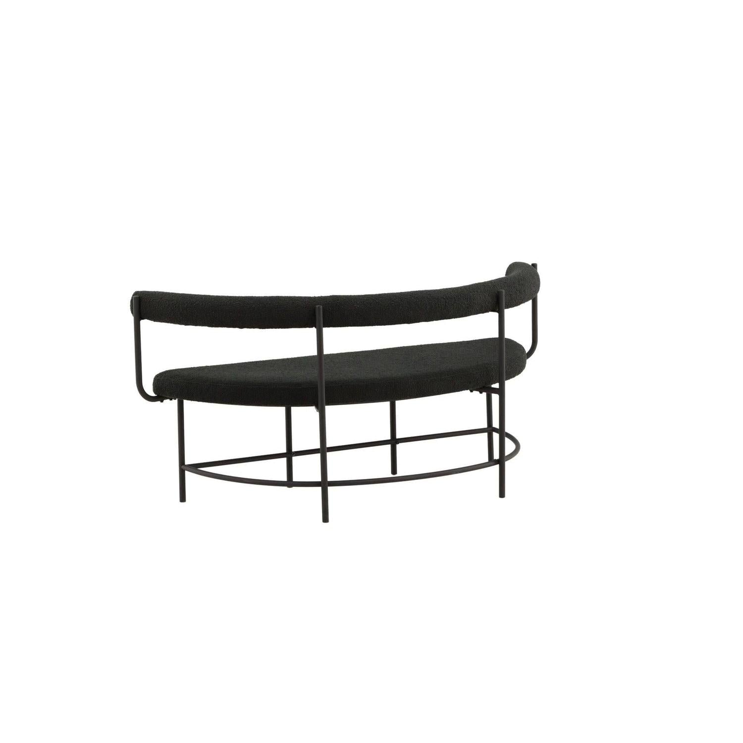 Stallhagen x Josefin Lustig Bank Sofa aus Teddy - Bouclé - SchwarzBänke