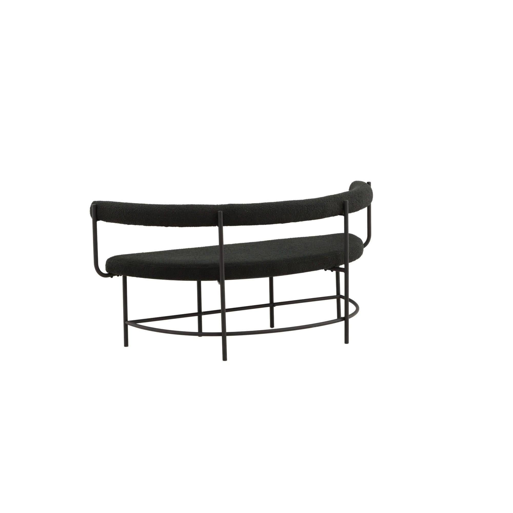 Stallhagen x Josefin Lustig Bank Sofa aus Teddy - Bouclé - SchwarzBänke