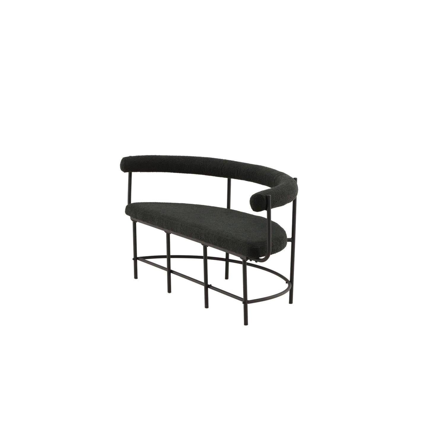 Stallhagen x Josefin Lustig Bank Sofa aus Teddy - Bouclé - SchwarzBänke