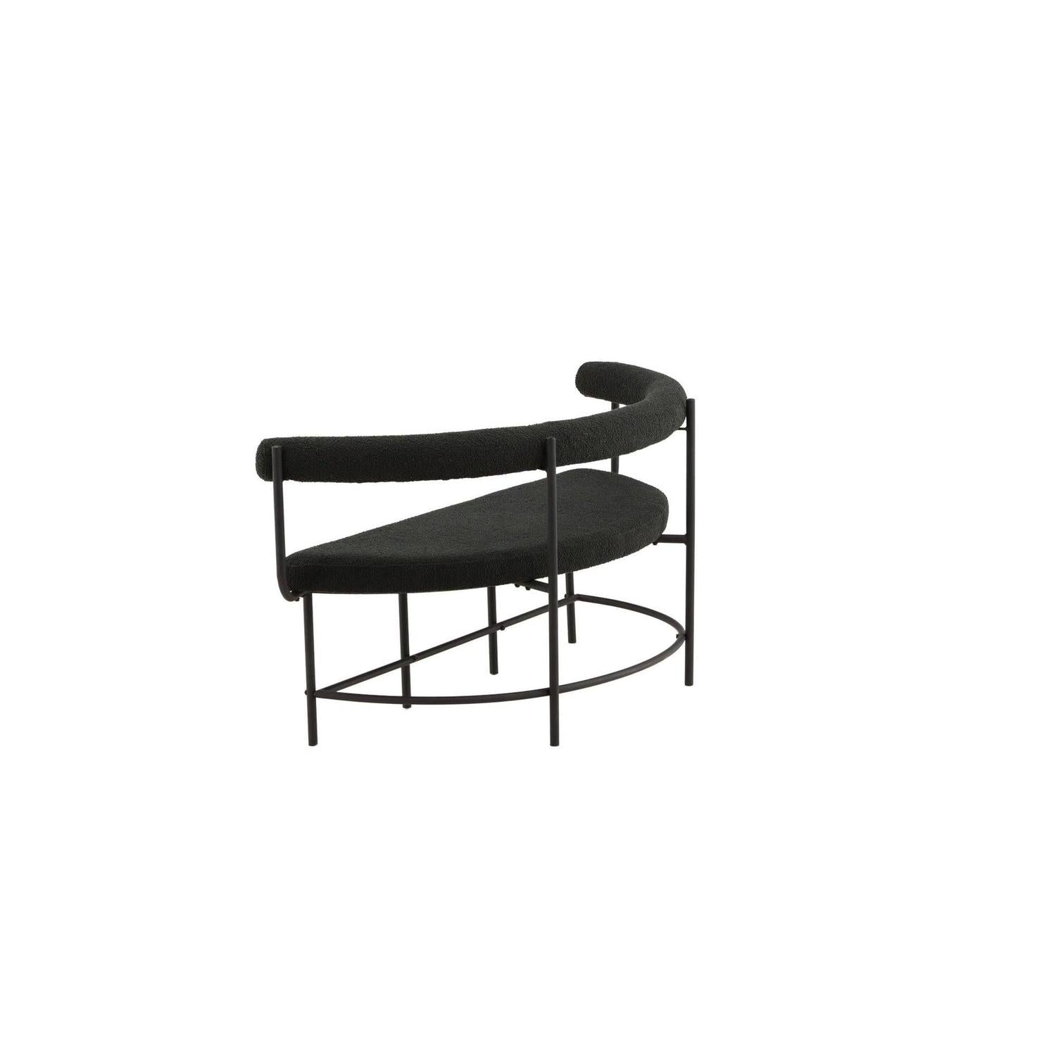 Stallhagen x Josefin Lustig Bank Sofa aus Teddy - Bouclé - SchwarzBänke