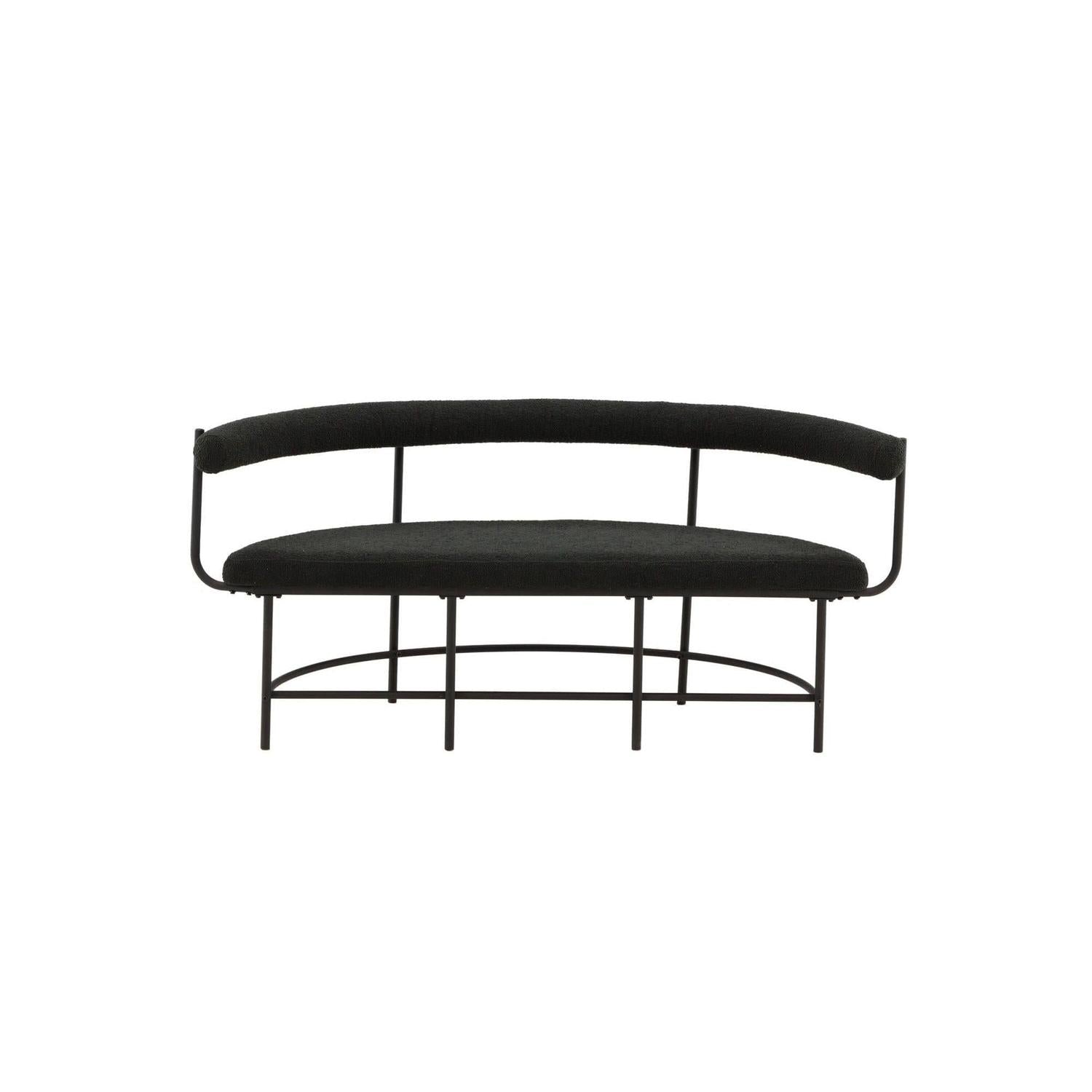 Stallhagen x Josefin Lustig Bank Sofa aus Teddy - Bouclé - SchwarzBänke