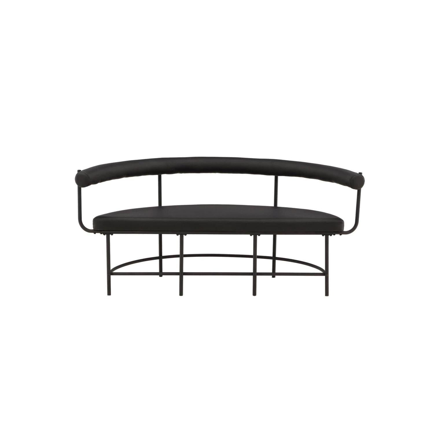Bank Stallhagen x Josefin Lustig aus Kunstleder - Schwarz-Bänke-Vind-le canapé