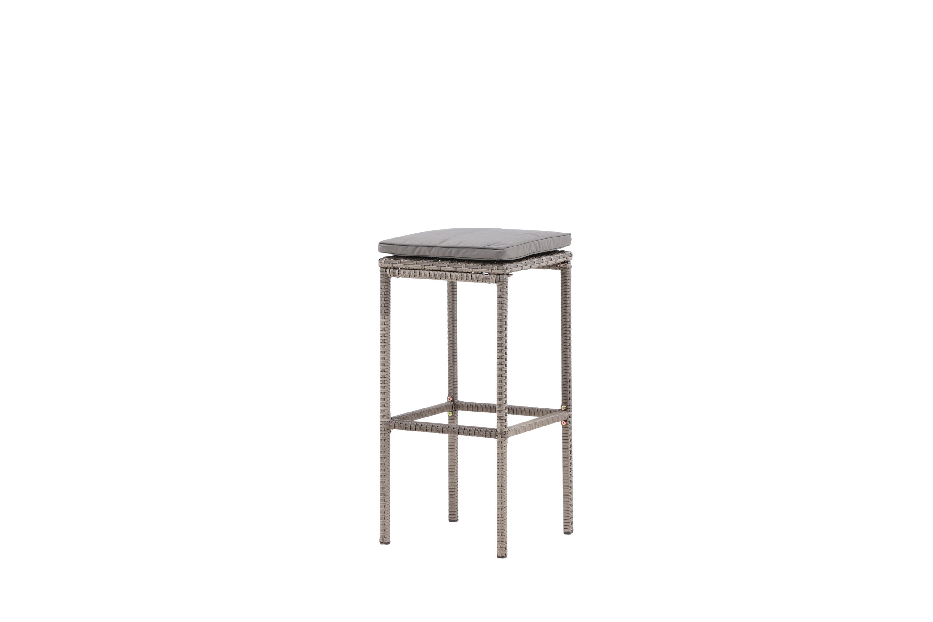 Barhocker Alo aus Polyrattan - Grau-Outdoor Stühle-Venture Home-le canapé