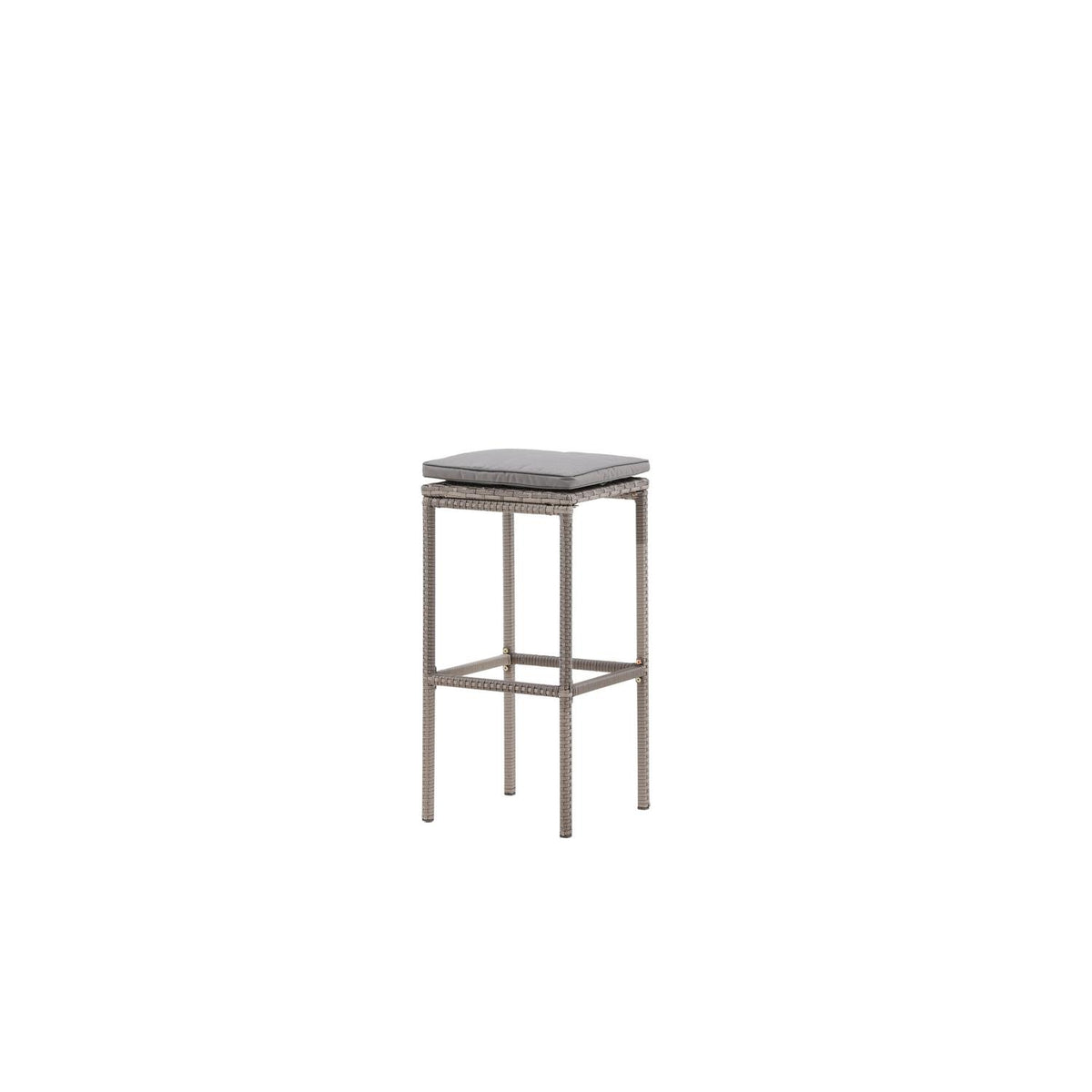 Barhocker Alo aus Polyrattan - Grau-Outdoor Stühle-Venture Home-le canapé