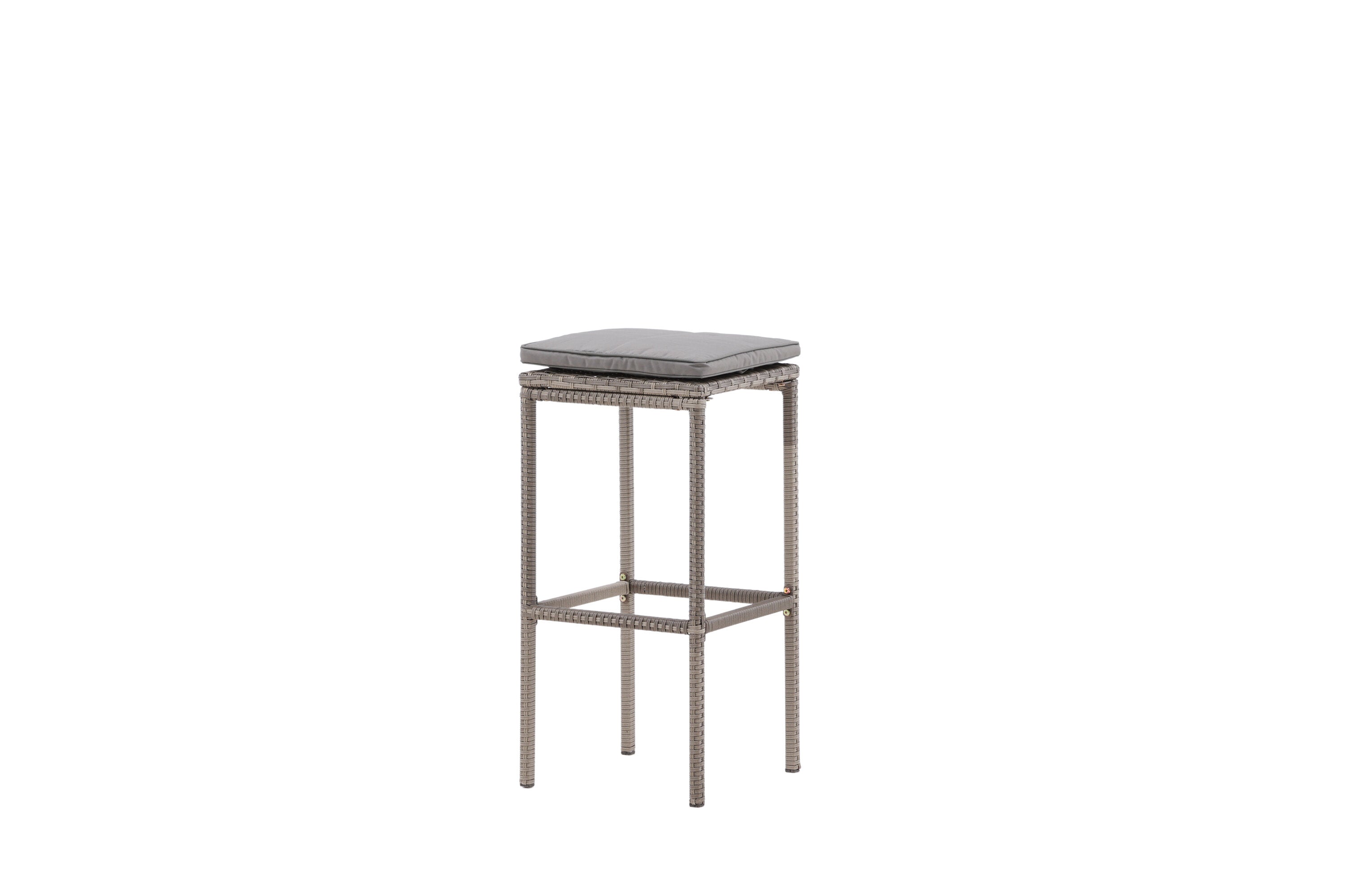 Barhocker Alo aus Polyrattan - Grau-Outdoor Stühle-Venture Home-le canapé