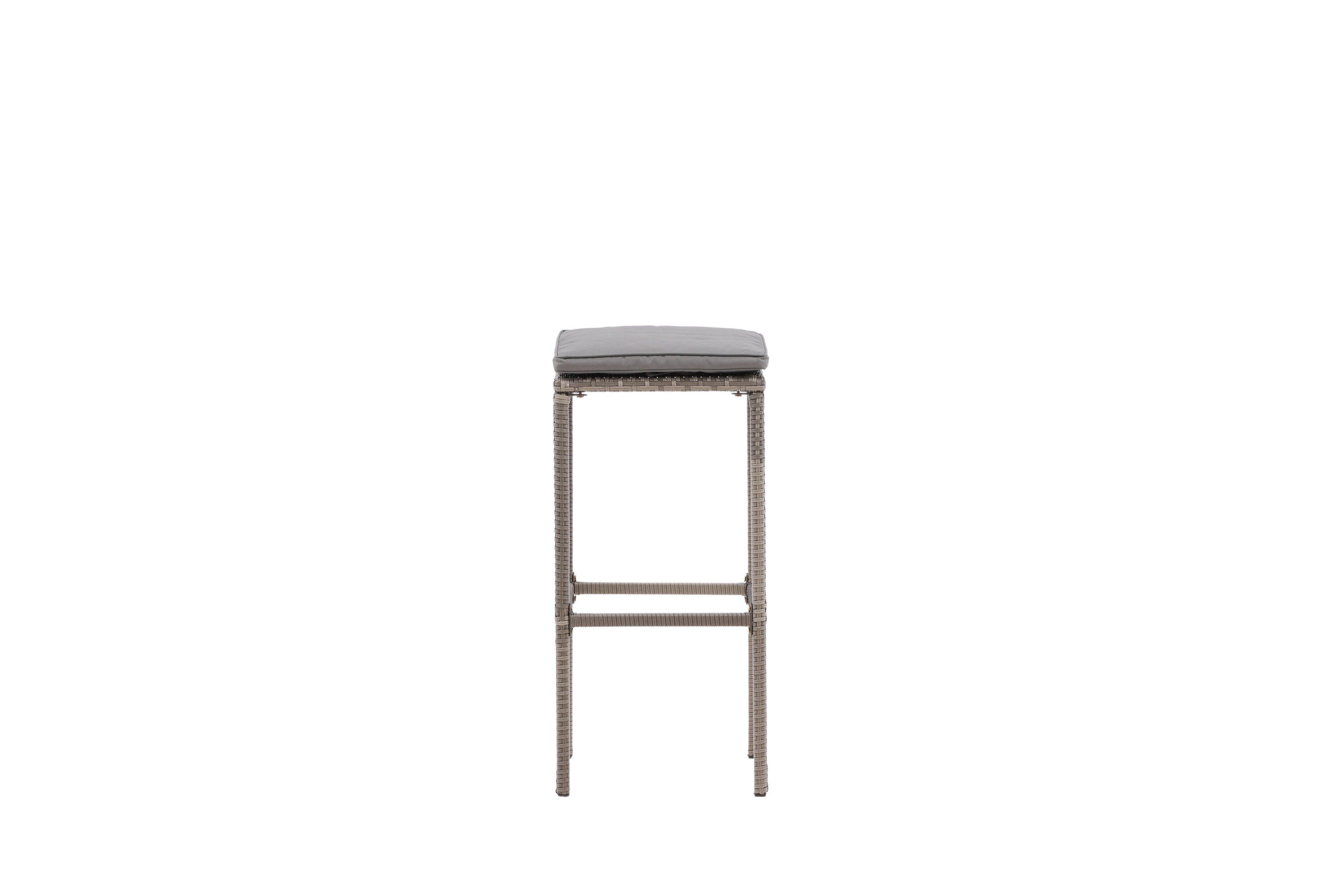 Barhocker Alo aus Polyrattan - Grau-Outdoor Stühle-Venture Home-le canapé