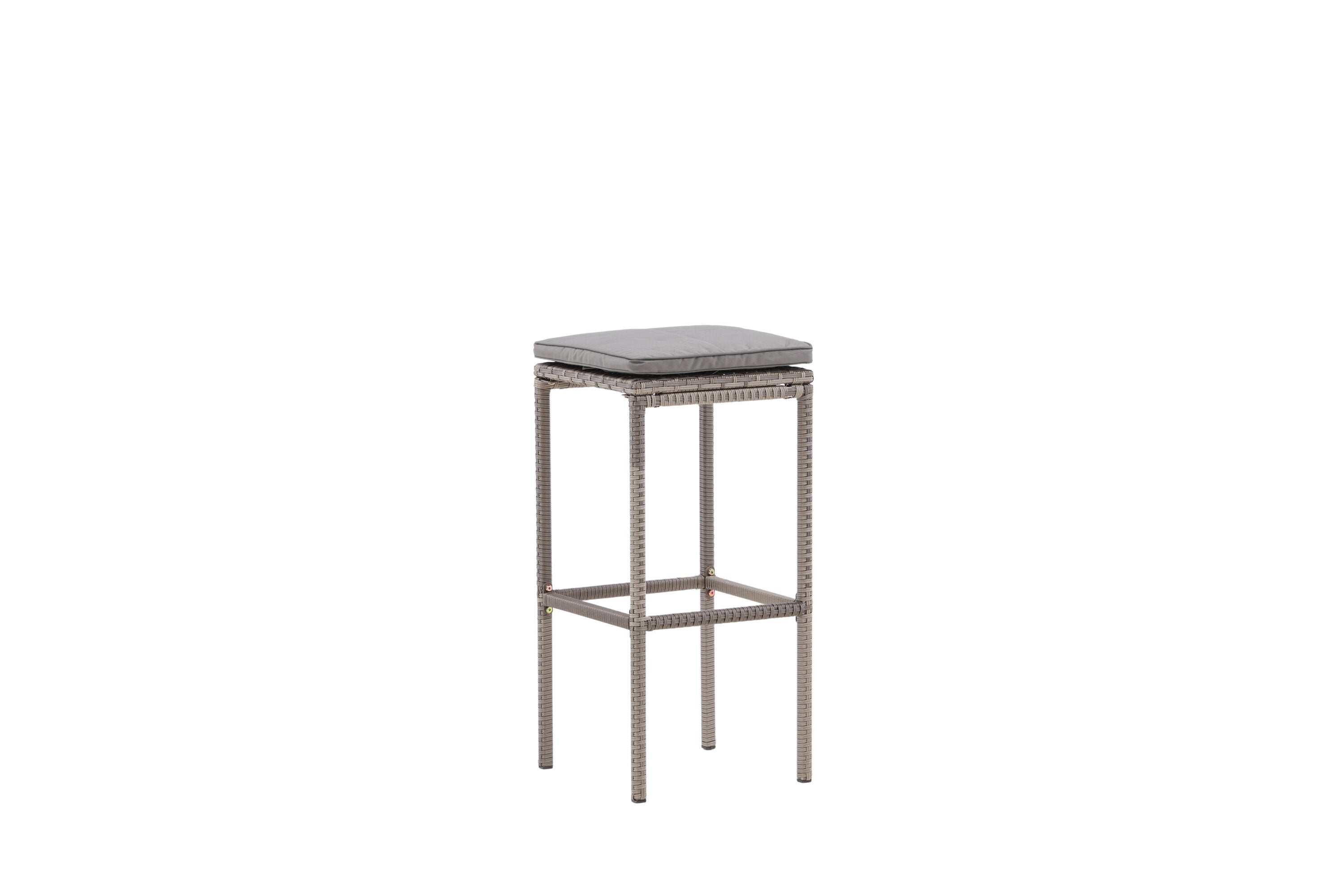 Barhocker Alo aus Polyrattan - Grau-Outdoor Stühle-Venture Home-le canapé