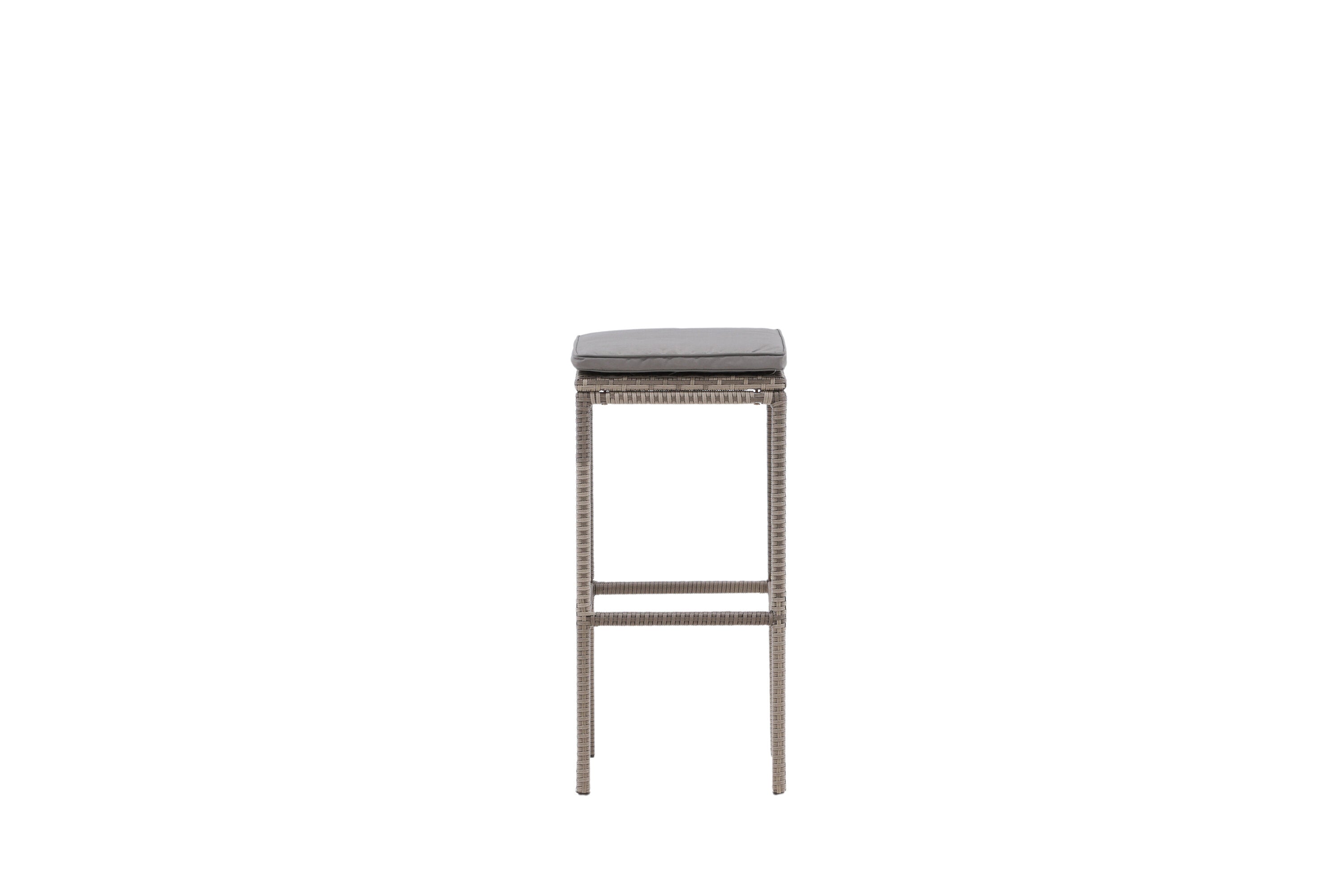 Barhocker Alo aus Polyrattan - Grau-Outdoor Stühle-Venture Home-le canapé