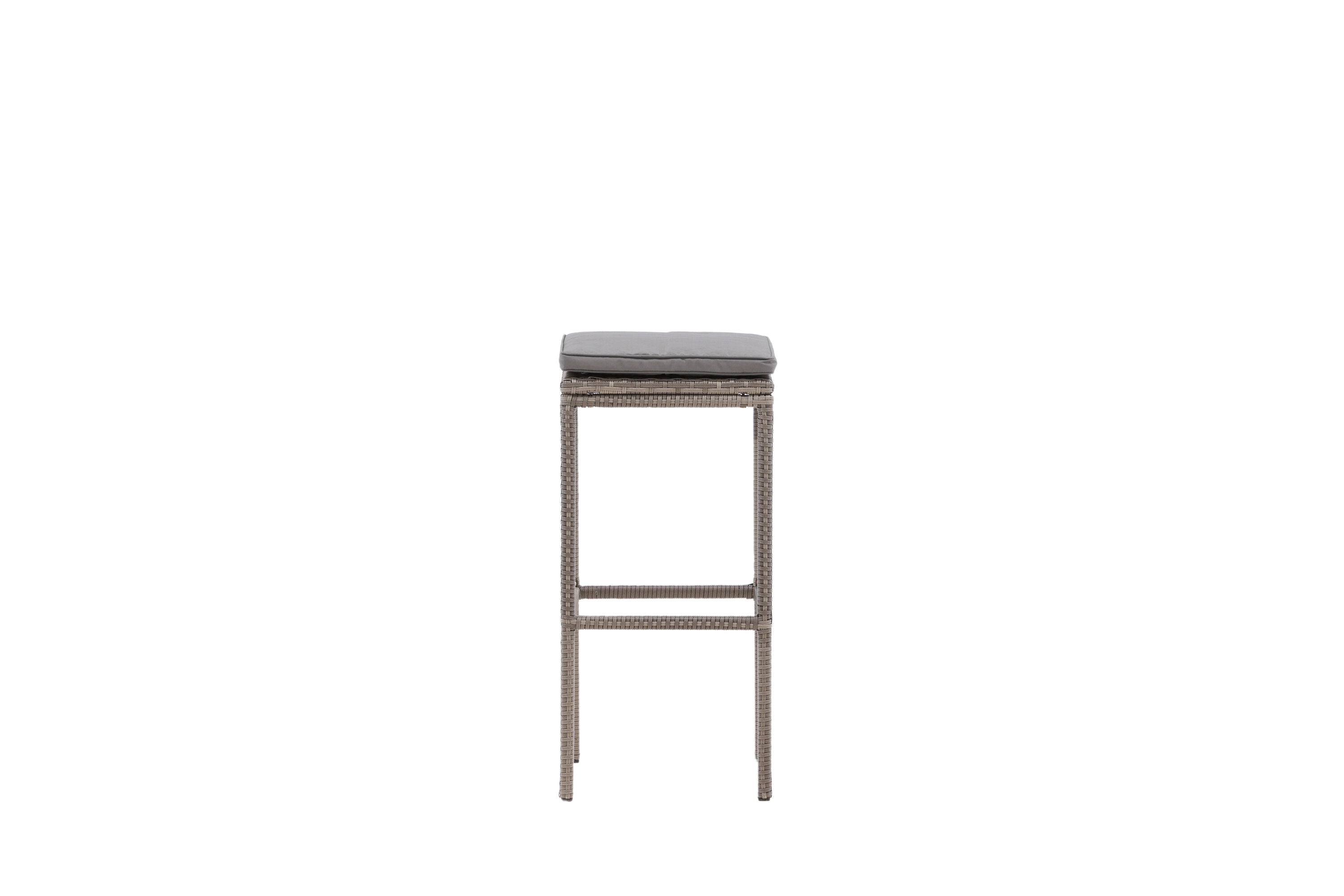 Barhocker Alo aus Polyrattan - Grau-Outdoor Stühle-Venture Home-le canapé