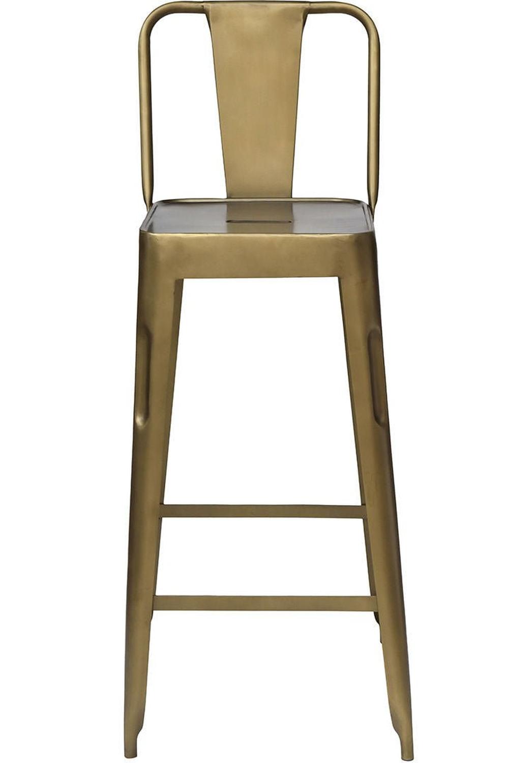 Barhocker Copenhagen aus Eisen - Antikmessing5740002212470Barhocker