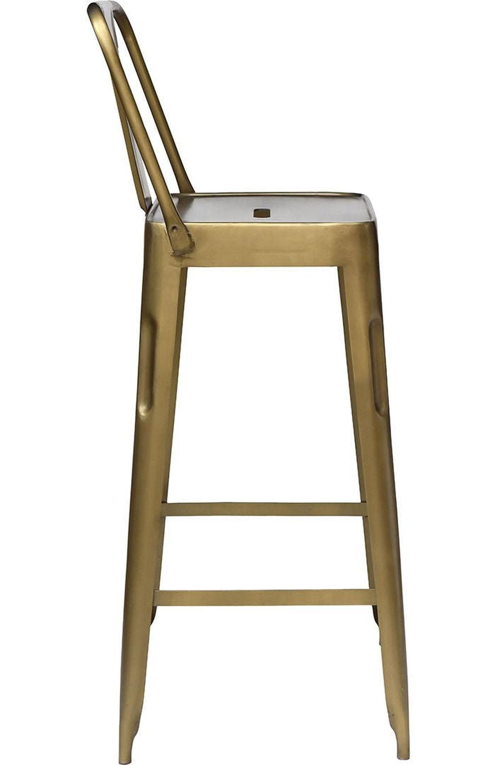 Barhocker Copenhagen aus Eisen - Antikmessing5740002212470Barhocker