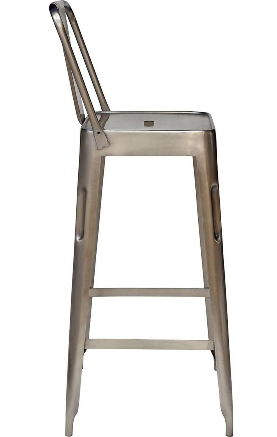 Barhocker Copenhagen aus Eisen - Silber glänzend5740002212463Barhocker