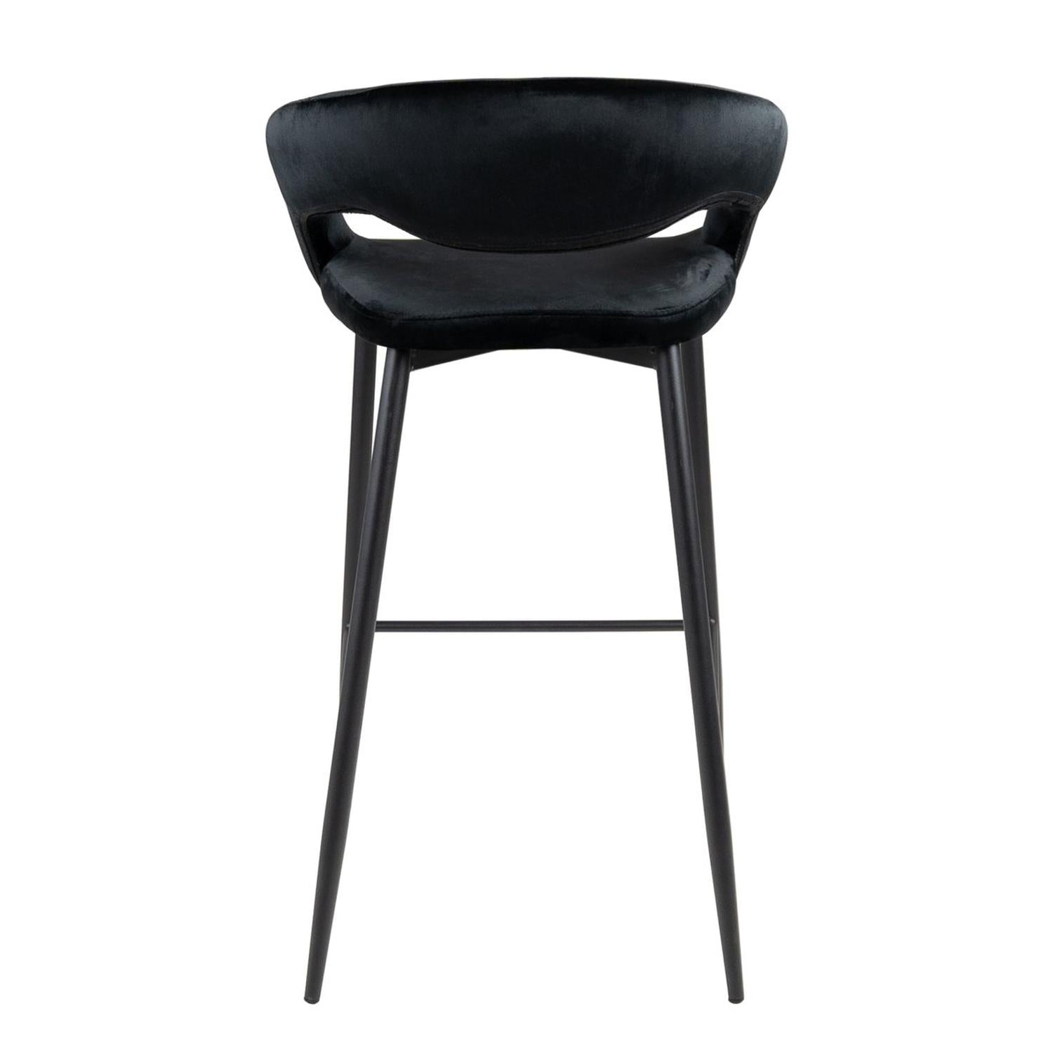 Barhocker Lenn aus Samt - Schwarz-Barhocker-Kick Collection-le canapé