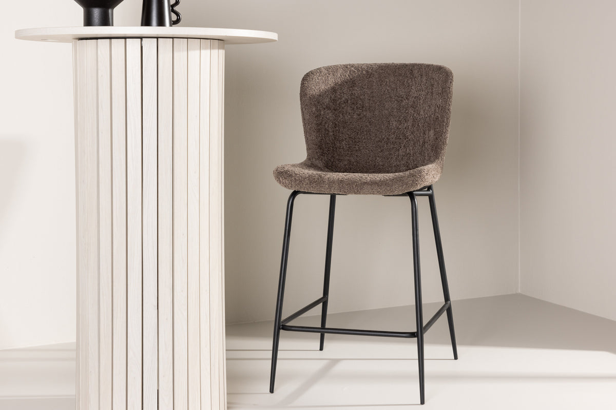 Barhocker Modesto aus Bouclé - Braun-Barhocker-Venture Home-le canapé