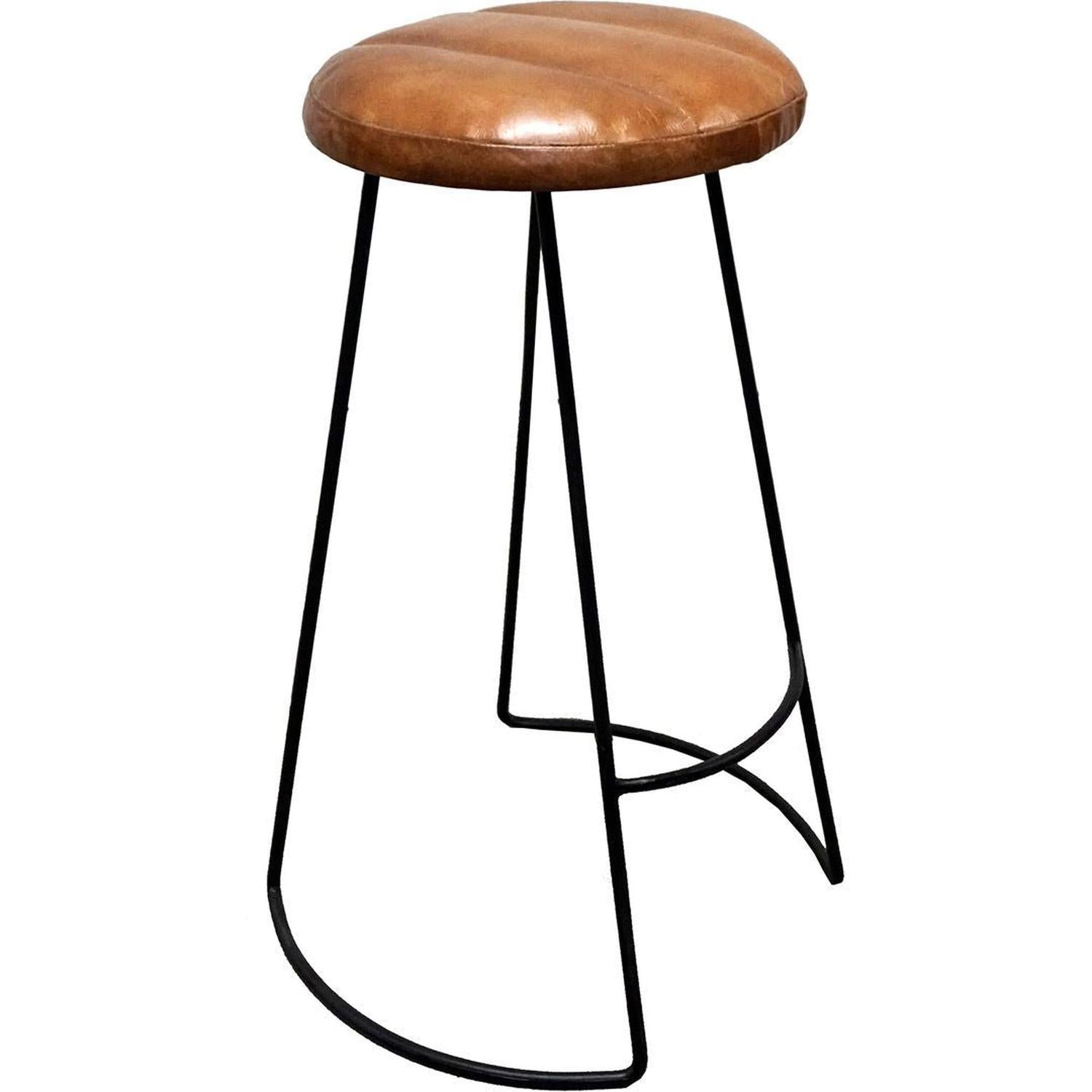 Barhocker Ray mit Ledersitz - Braun5740002212982Barhocker
