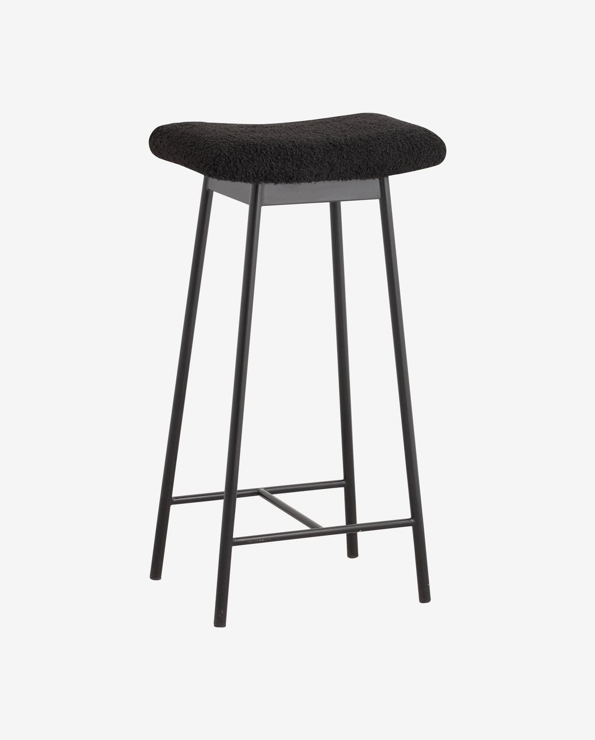 Barhocker Zala aus Metall gepolstert - Schwarz-Barhocker-Nordal A/S-le canapé