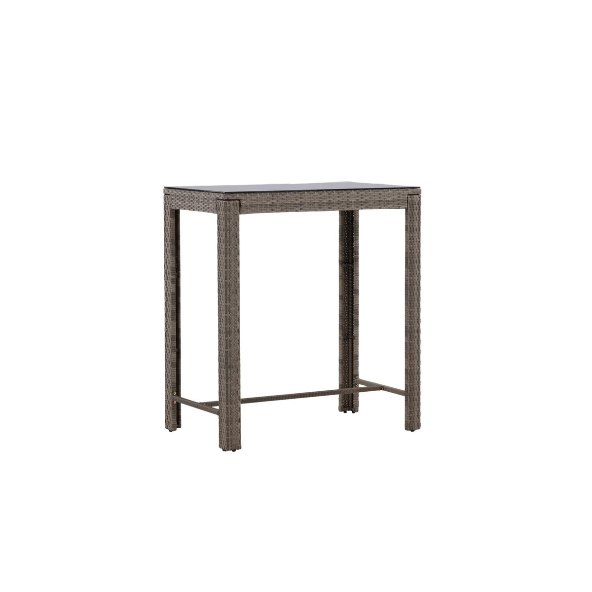 Bartisch Alo 100cm aus Polyrattan - Grau-Esstische Outdoor-Venture Home-le canapé