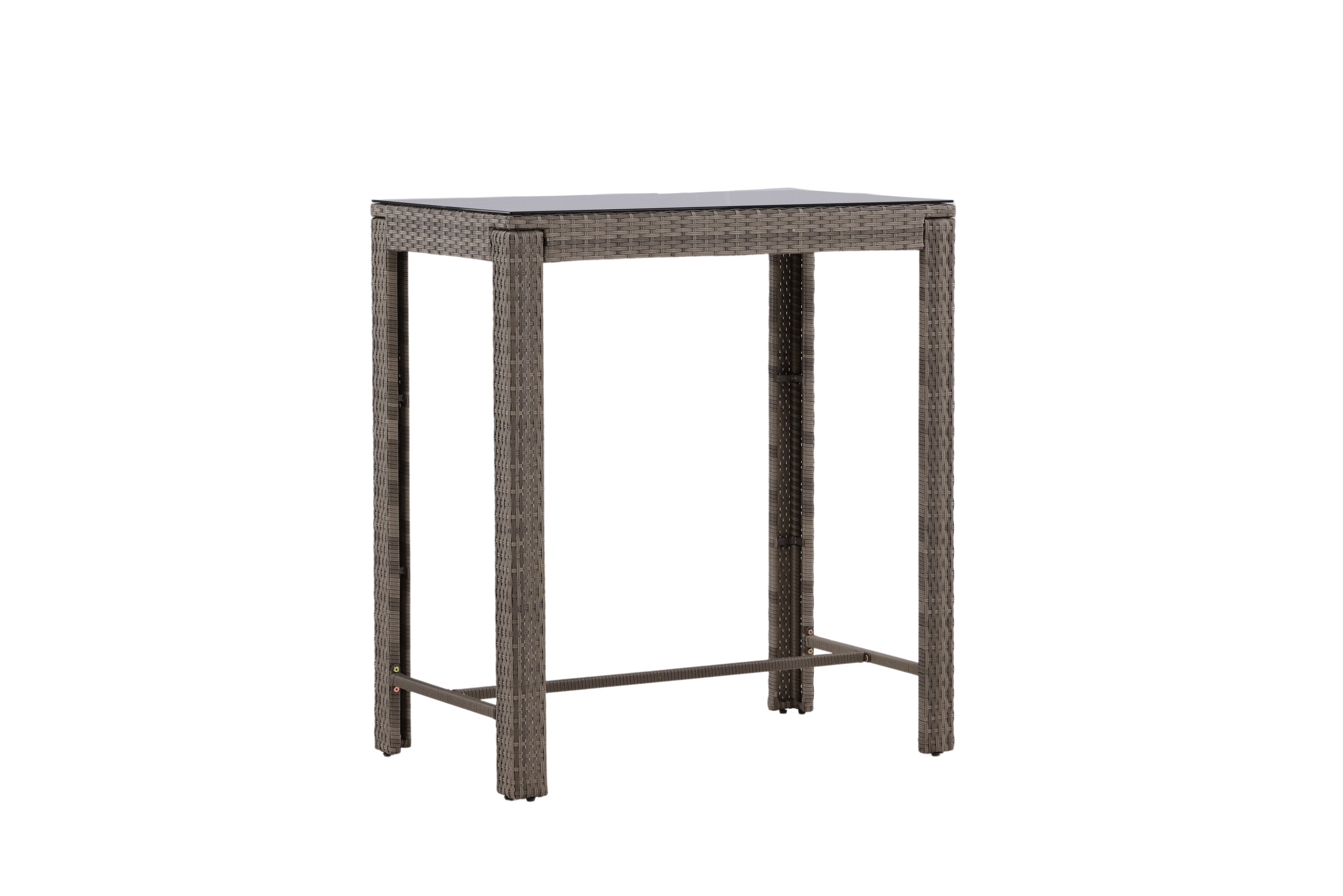 Bartisch Alo 100cm aus Polyrattan - Grau-Esstische Outdoor-Venture Home-le canapé