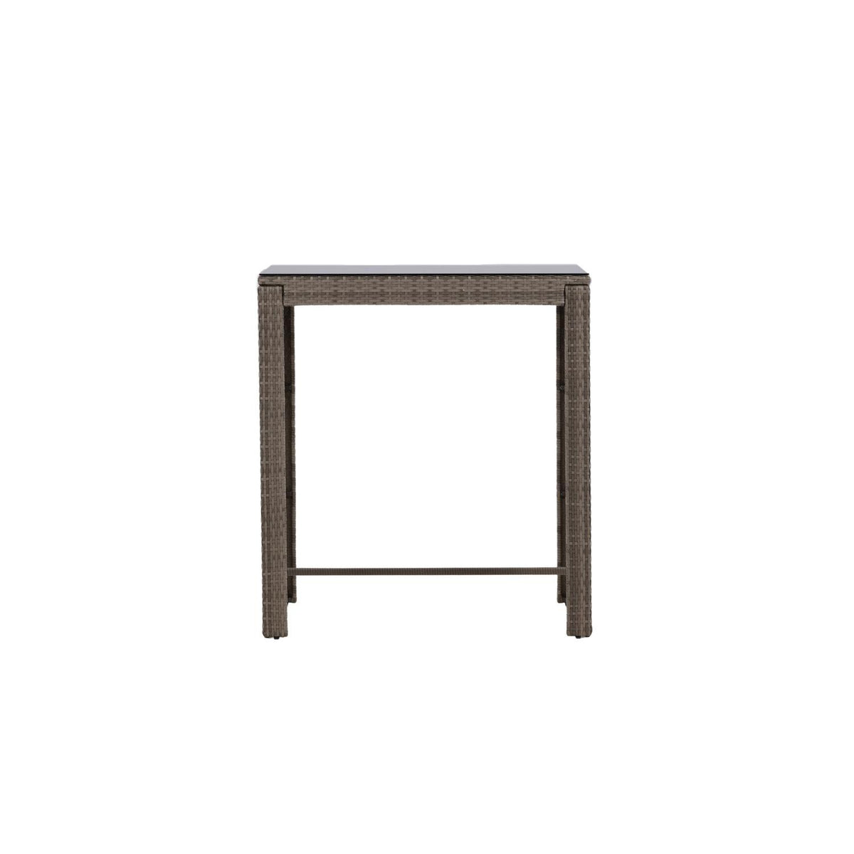Bartisch Alo 100cm aus Polyrattan - Grau-Esstische Outdoor-Venture Home-le canapé