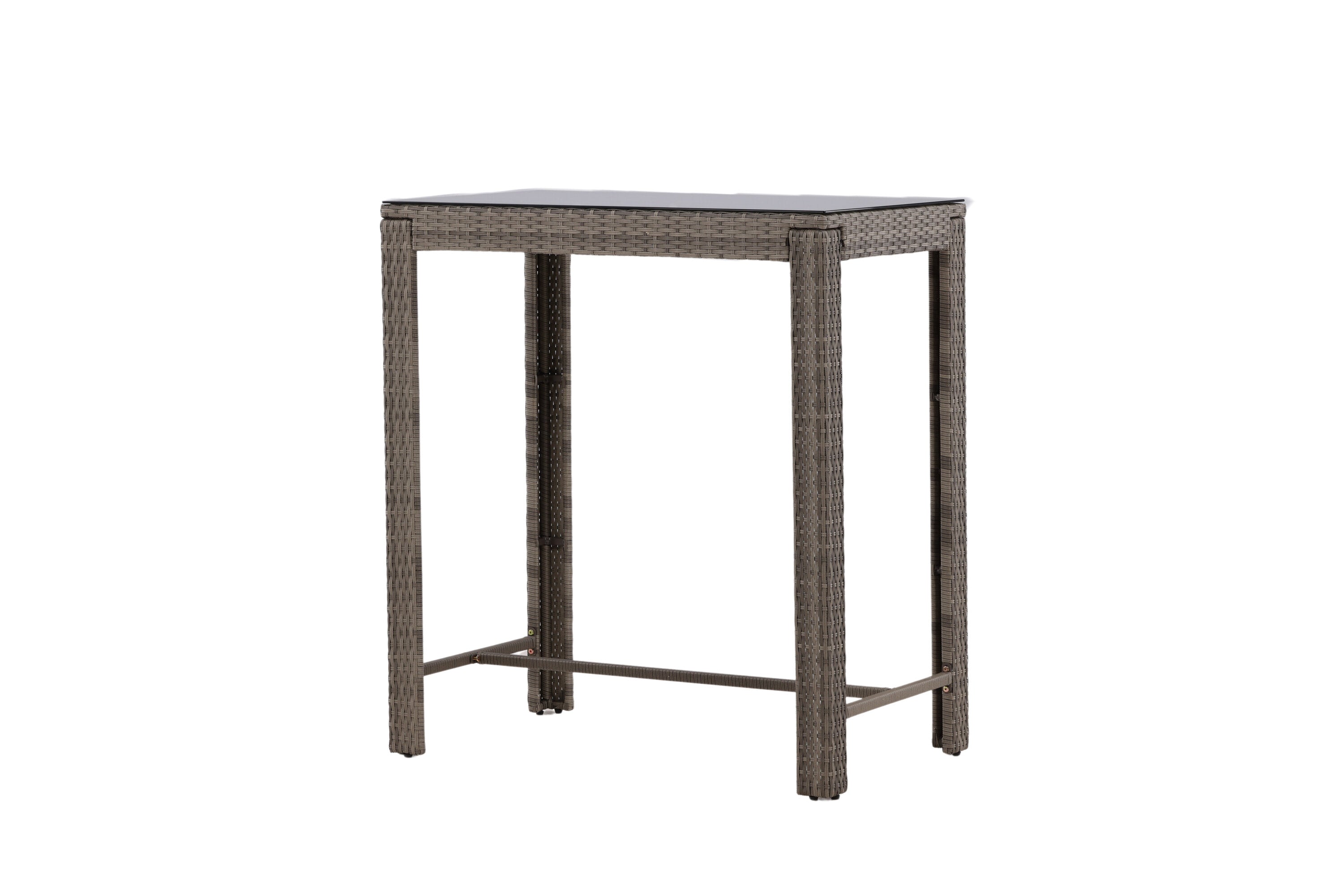 Bartisch Alo 100cm aus Polyrattan - Grau-Esstische Outdoor-Venture Home-le canapé