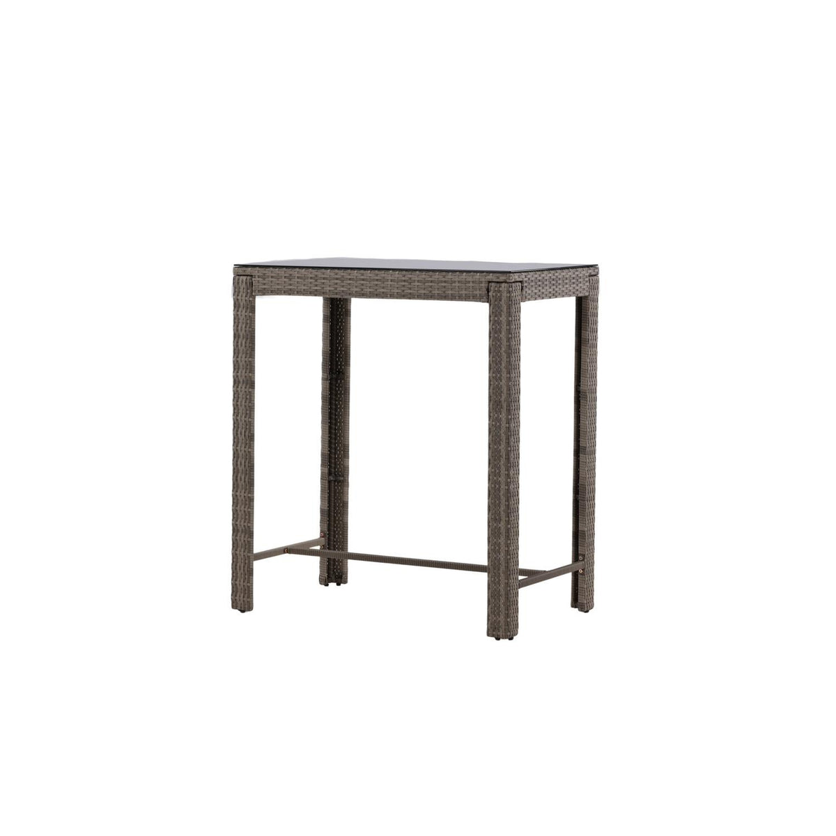 Bartisch Alo 100cm aus Polyrattan - Grau-Esstische Outdoor-Venture Home-le canapé