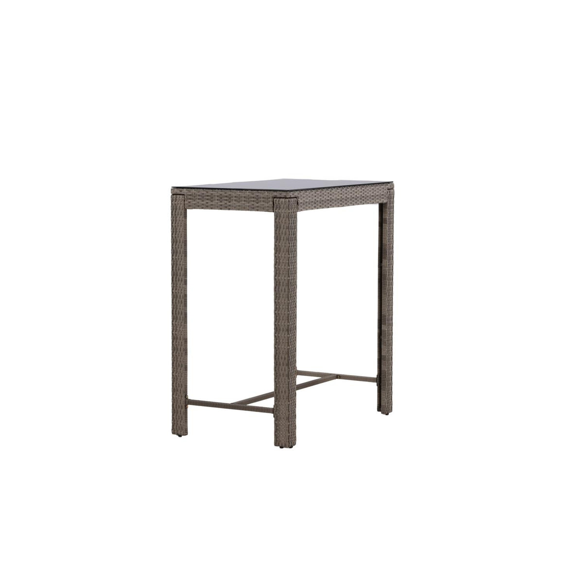 Bartisch Alo 100cm aus Polyrattan - Grau-Esstische Outdoor-Venture Home-le canapé