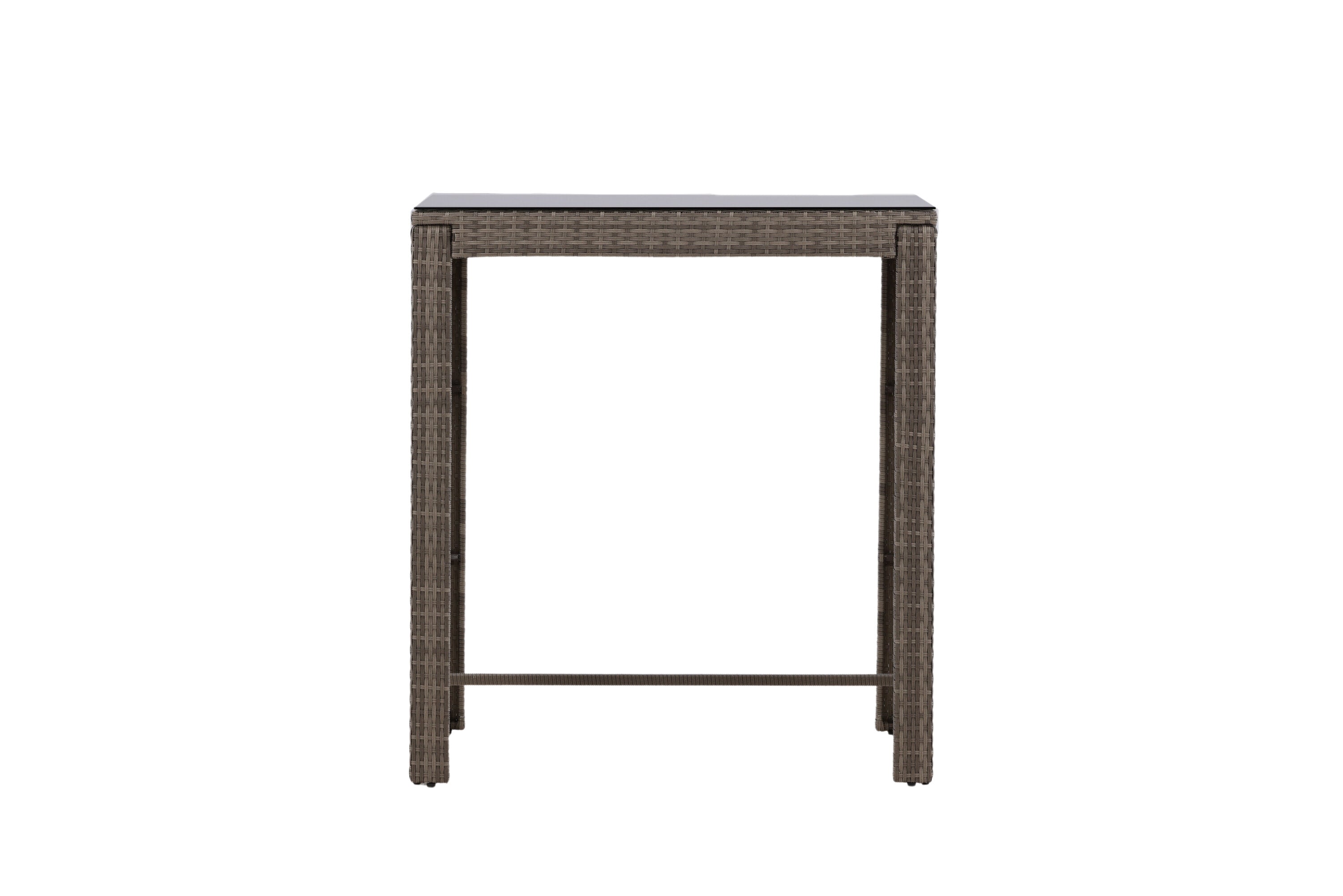 Bartisch Alo 100cm aus Polyrattan - Grau-Esstische Outdoor-Venture Home-le canapé