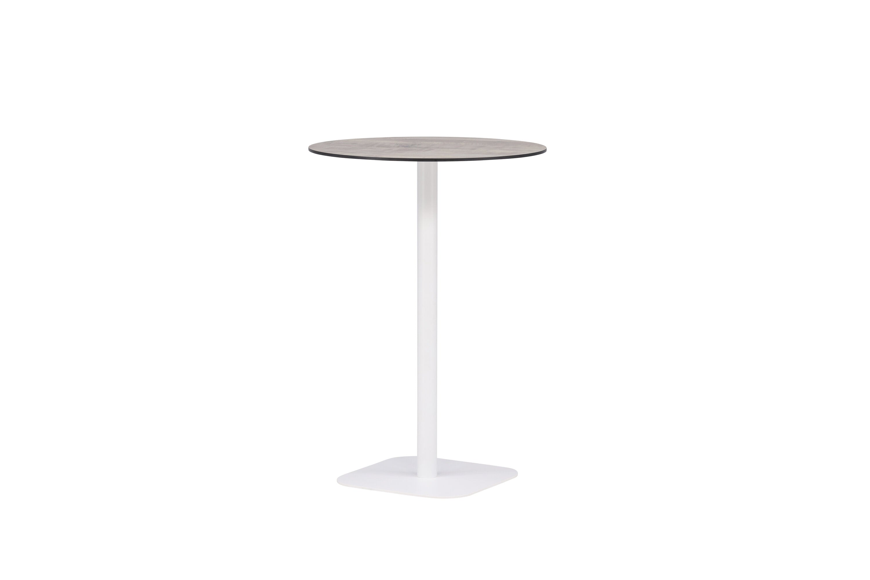 Bartisch Milano Ø70cm aus Aluminium - Weiß-Esstische Outdoor-Venture Home-le canapé
