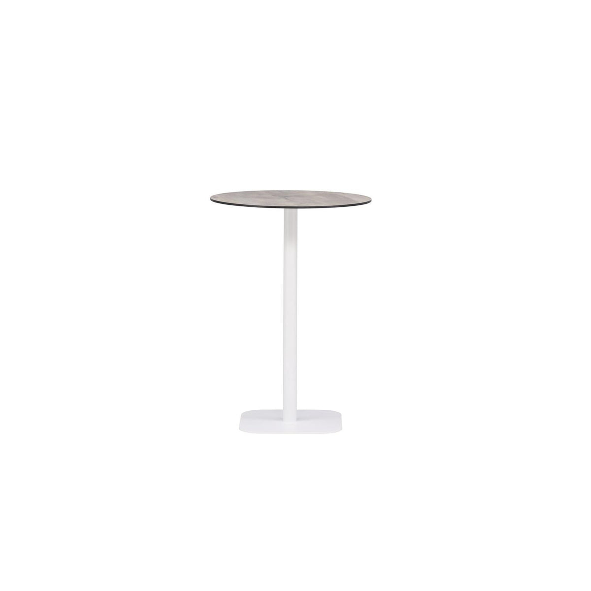 Bartisch Milano Ø70cm aus Aluminium - Weiß-Esstische Outdoor-Venture Home-le canapé