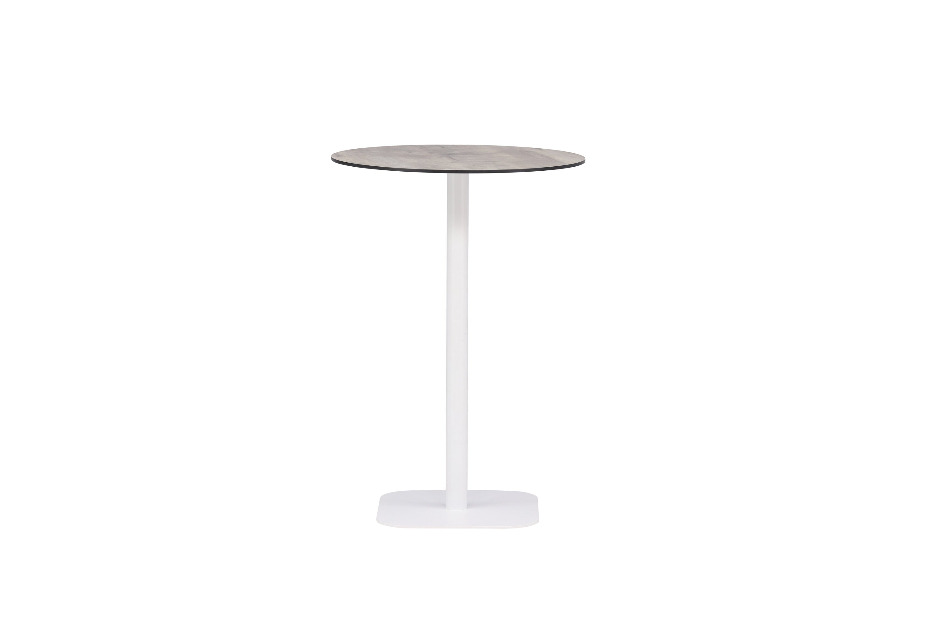 Bartisch Milano Ø70cm aus Aluminium - Weiß-Esstische Outdoor-Venture Home-le canapé