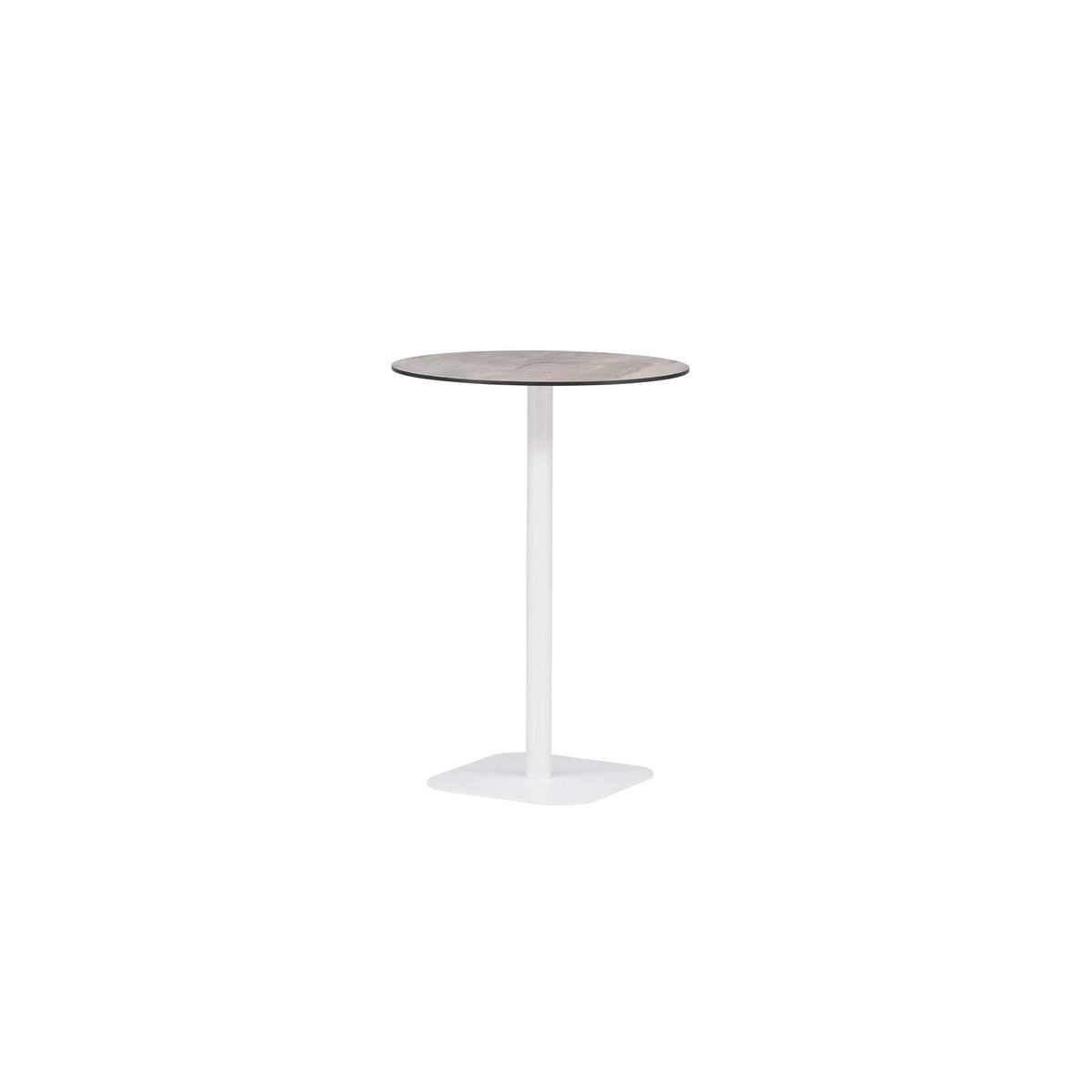 Bartisch Milano Ø70cm aus Aluminium - Weiß-Esstische Outdoor-Venture Home-le canapé
