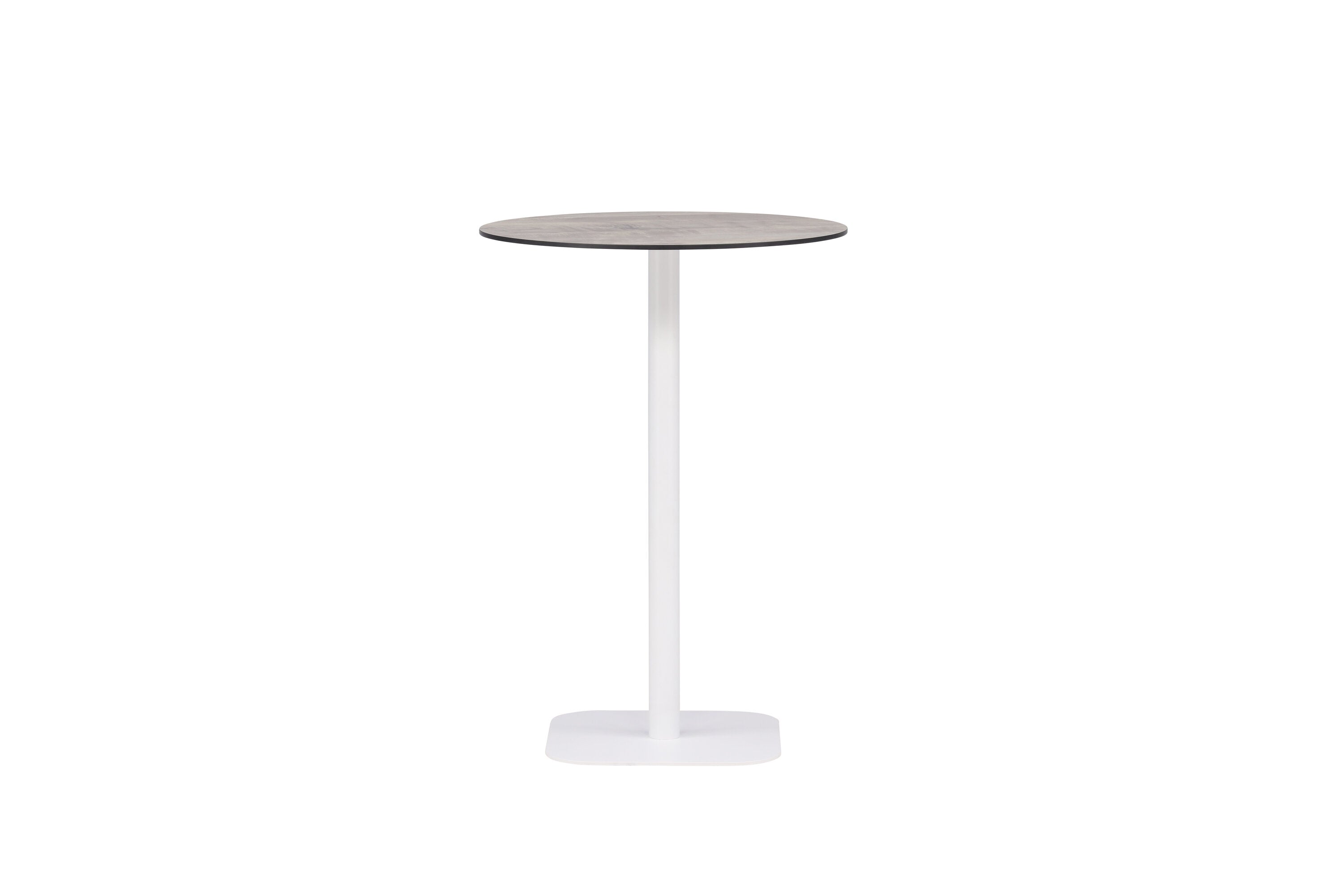 Bartisch Milano Ø70cm aus Aluminium - Weiß-Esstische Outdoor-Venture Home-le canapé