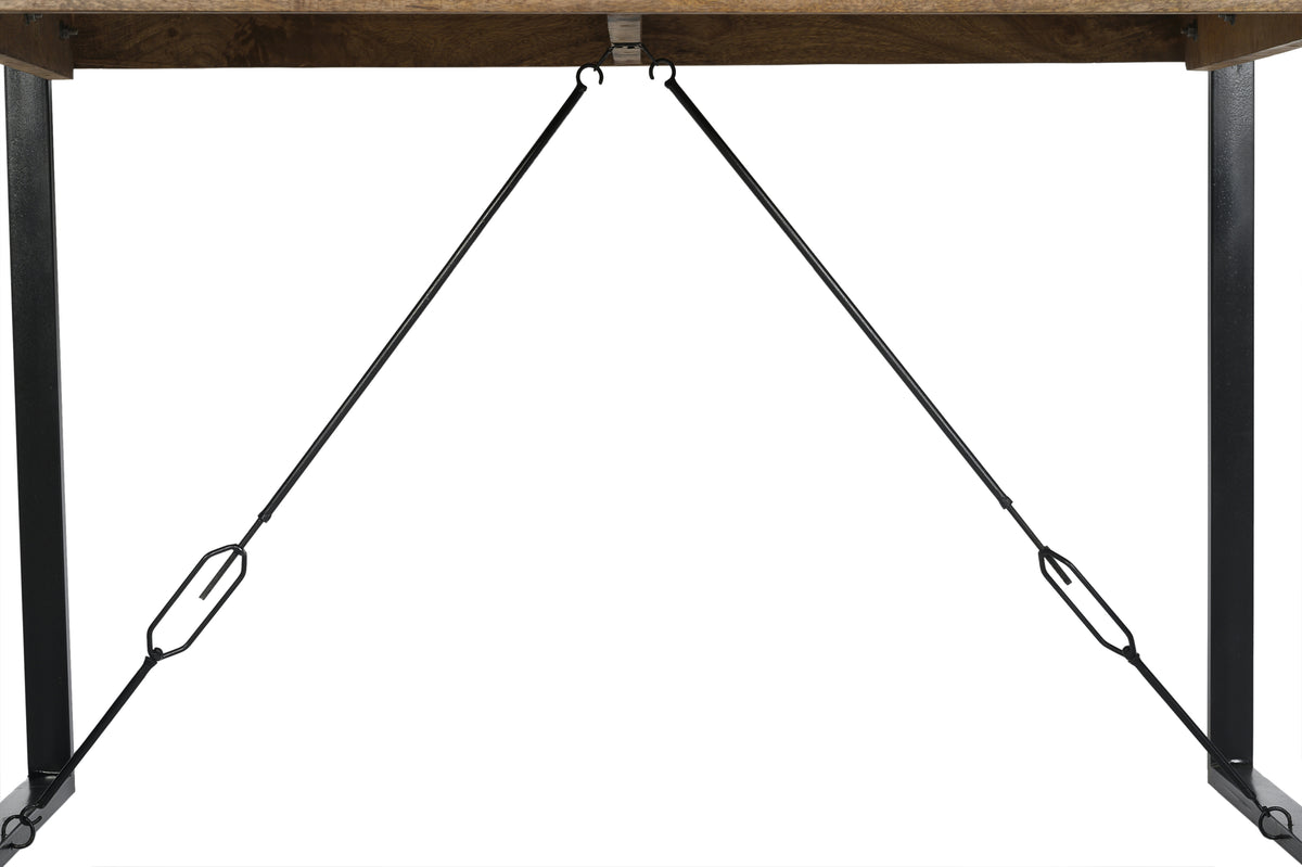 Bartisch Nairobi 140cm aus Massivholz - Braun-Livingfurn-le canapé