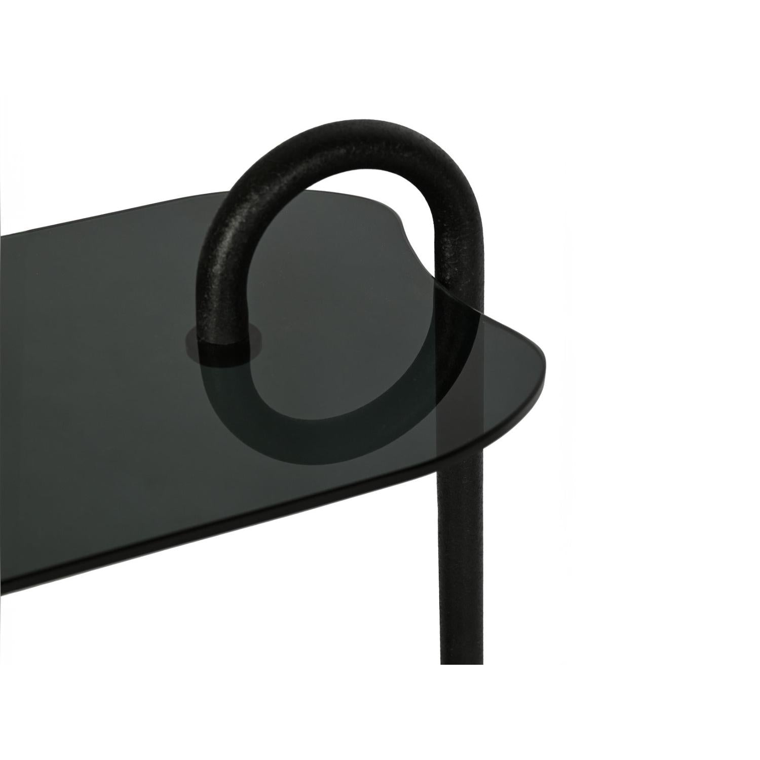 Beistelltisch Amy Oval - Schwarz-Beistelltisch-Livingfurn-le canapé