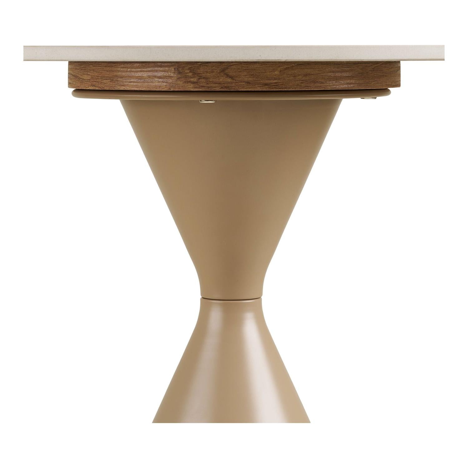 Beistelltisch Annecy Ø50cm in Travertin-Optik - Beige-Beistelltische-House Nordic-le canapé