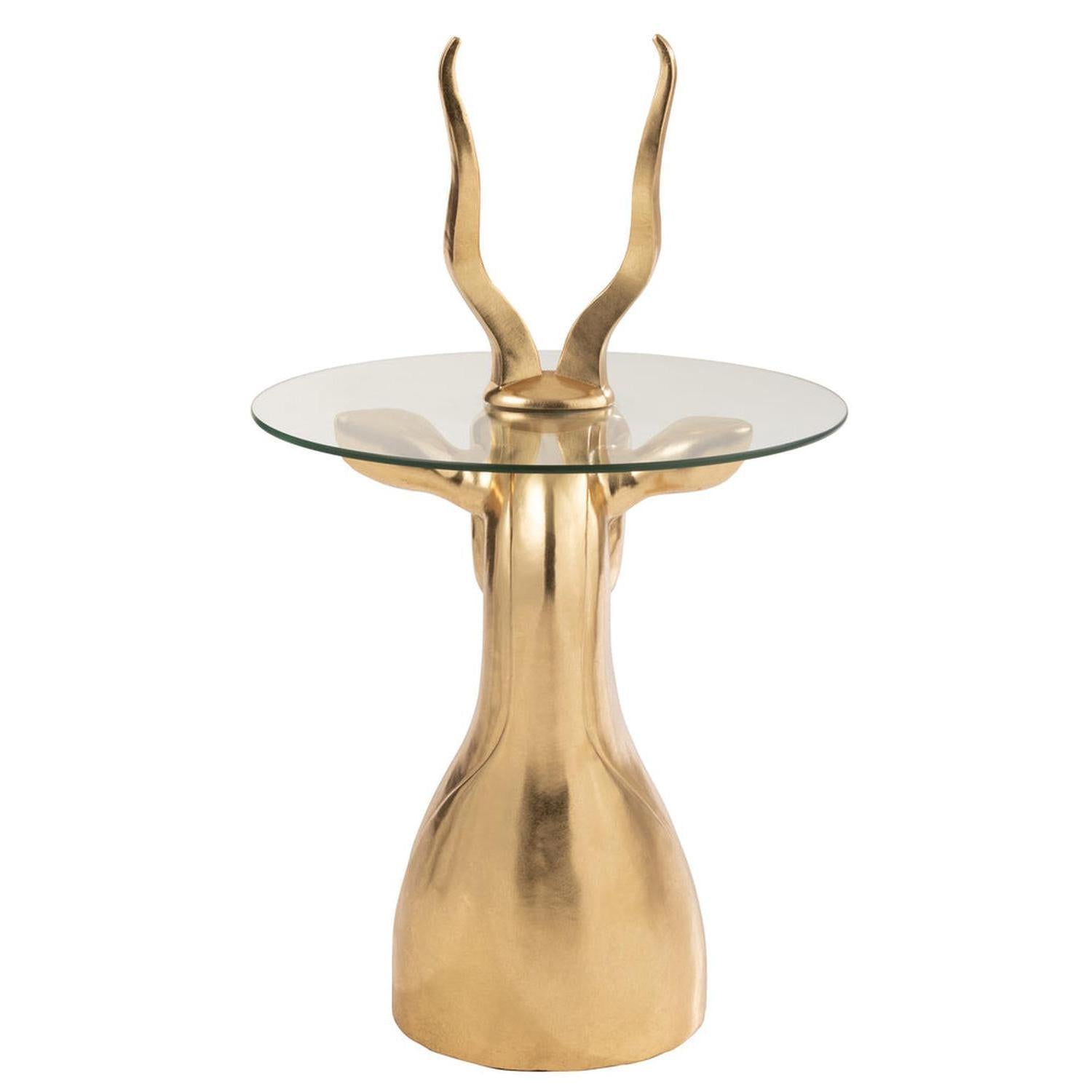 Beistelltisch Antilope - Gold-Beistelltische-J-Line-le canapé
