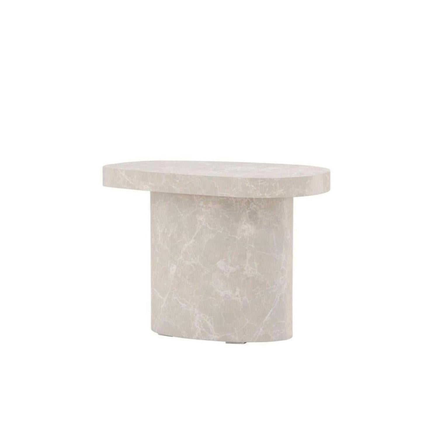 Beistelltisch Bastad 30x50cm - Betonoptik-Beistelltisch-Venture Home-le canapé
