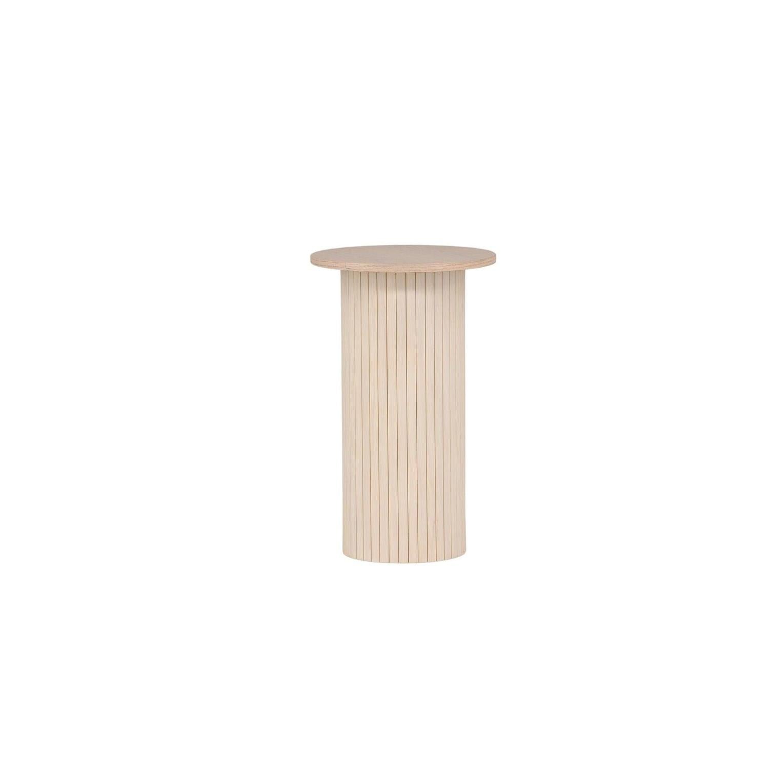 Beistelltisch Bianca Ø40cm - Kalkweiß-Beistelltische-Venture Home-le canapé