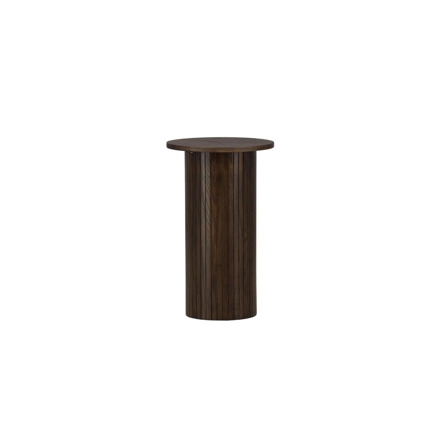 Beistelltisch Bianca Ø40cm - Mokka-Beistelltische-Venture Home-le canapé