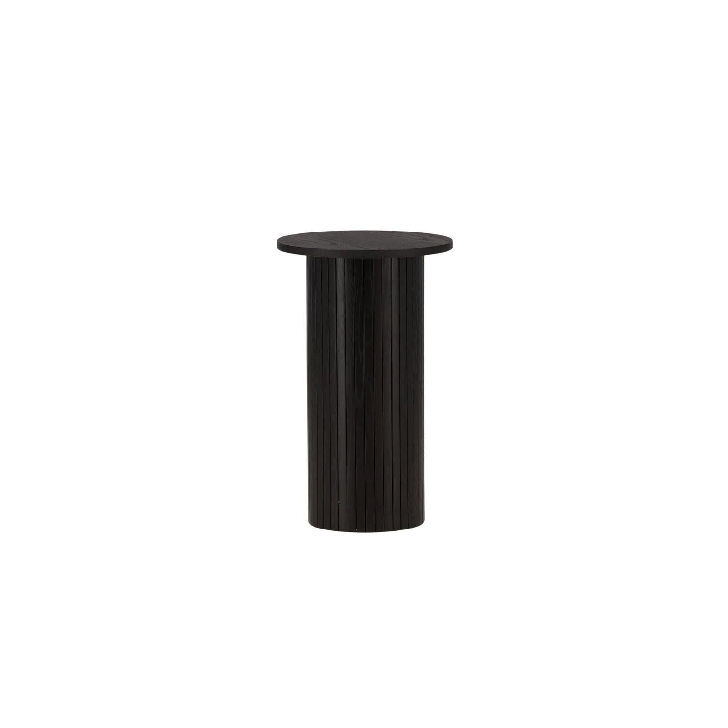 Beistelltisch Bianca Ø40cm - Schwarz-Beistelltische-Venture Home-le canapé