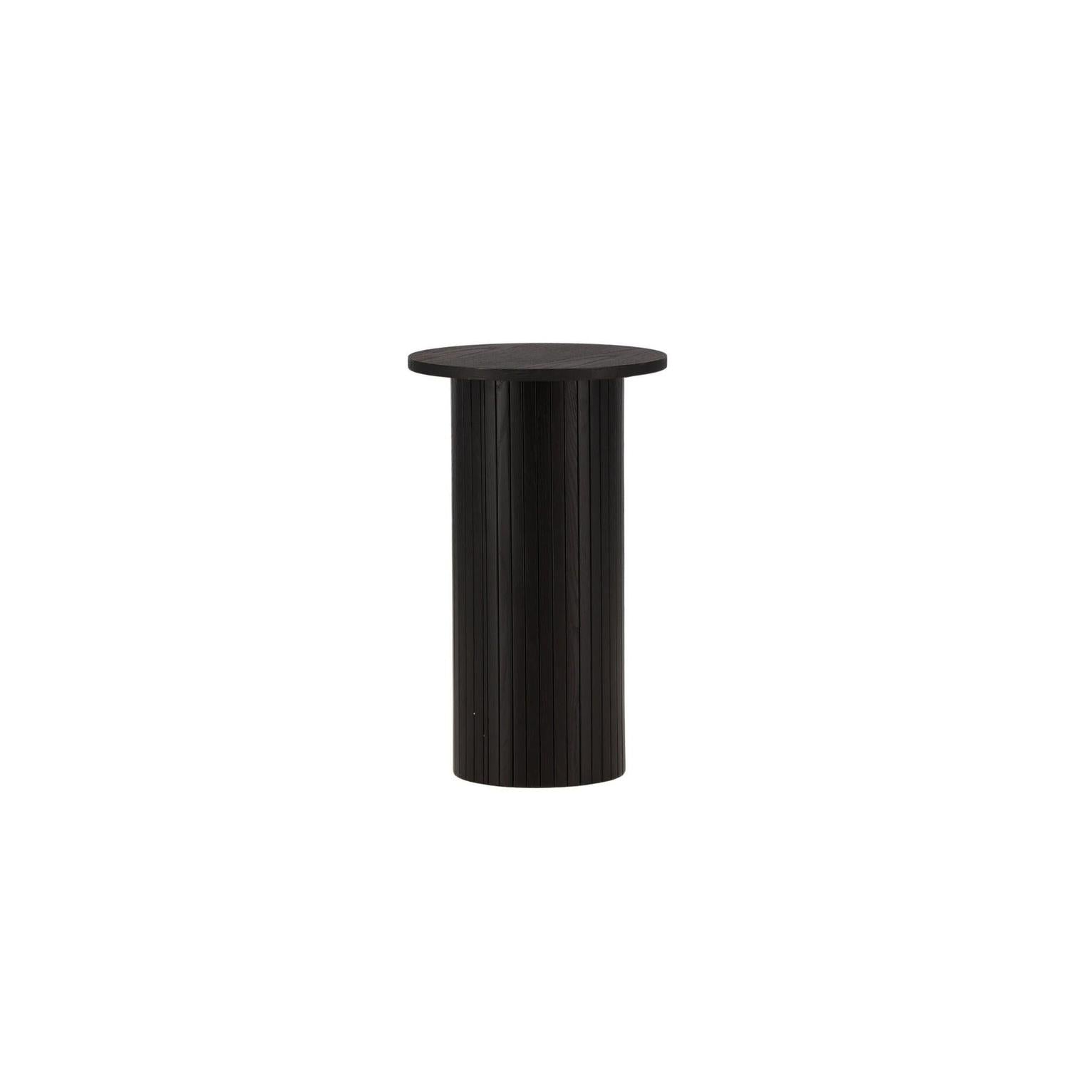 Beistelltisch Bianca Ø40cm - Schwarz-Beistelltische-Venture Home-le canapé