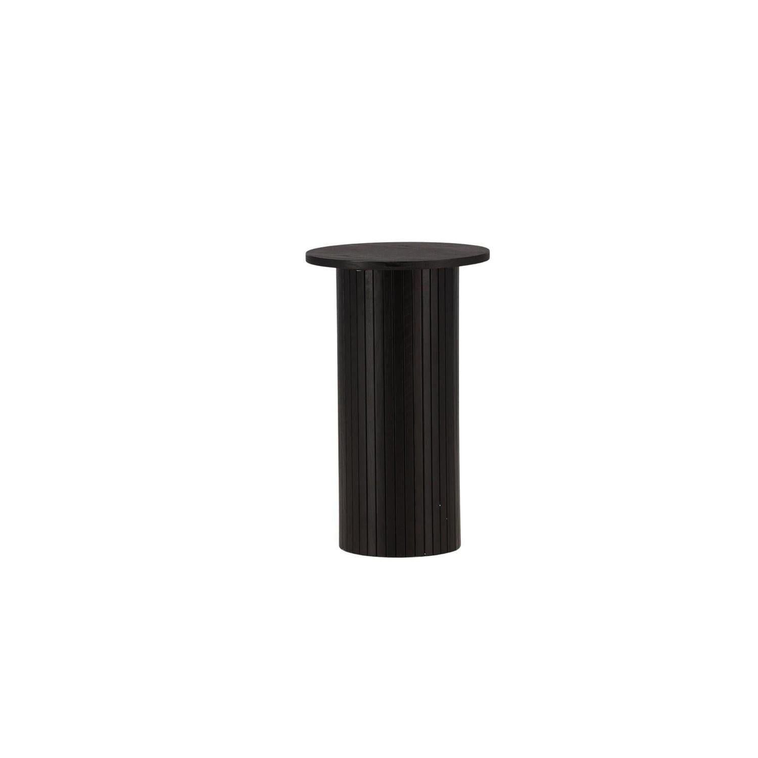 Beistelltisch Bianca Ø40cm - Schwarz-Beistelltische-Venture Home-le canapé