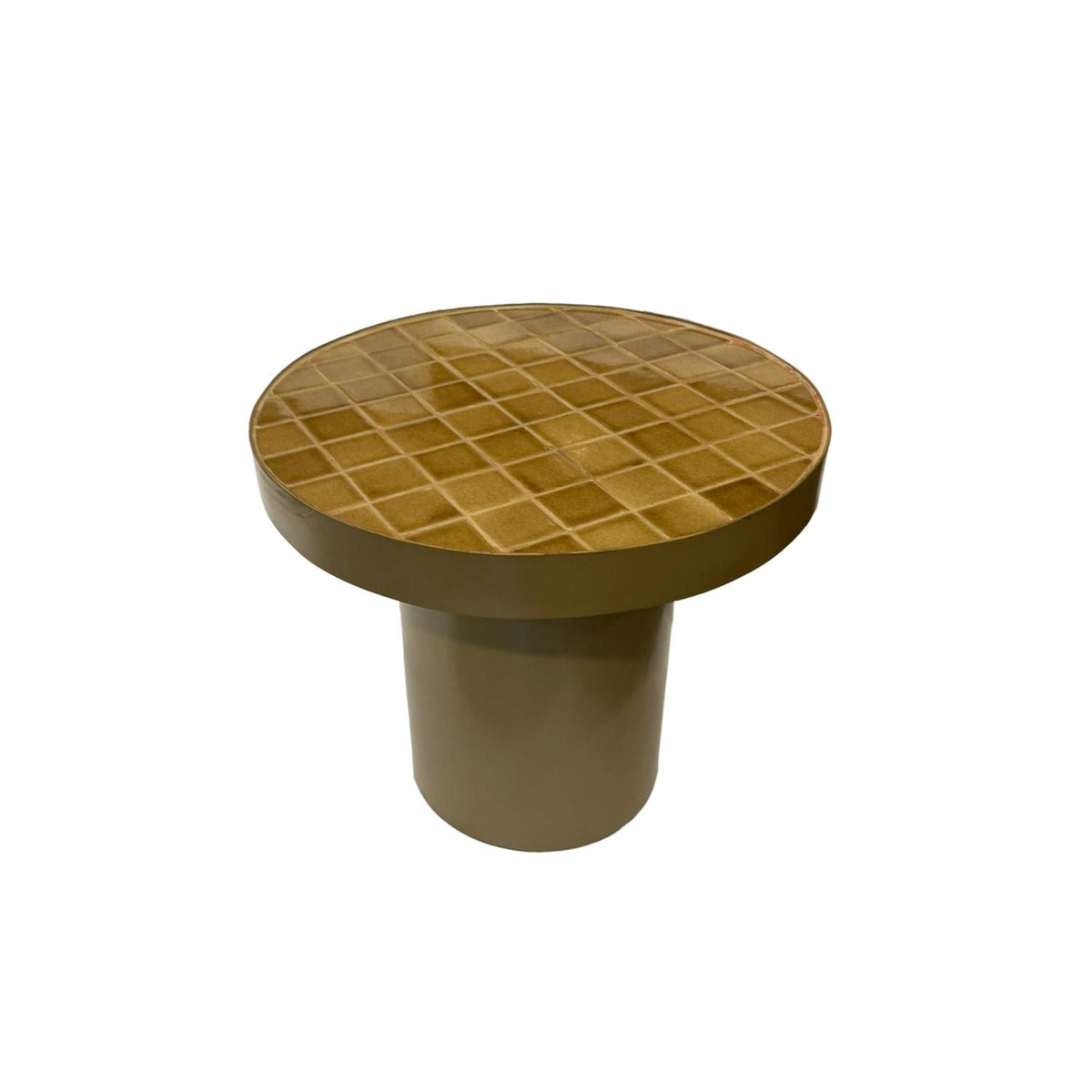 Beistelltisch Brix Tylo Ø46cm aus Keramik - Braun-Beistelltische-Livingfurn-le canapé