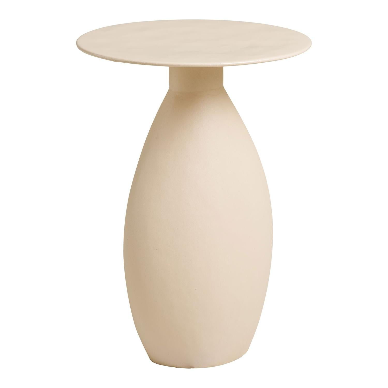 Beistelltisch Calais aus Metall Ø36cm - Beige-Beistelltische-House Nordic-le canapé