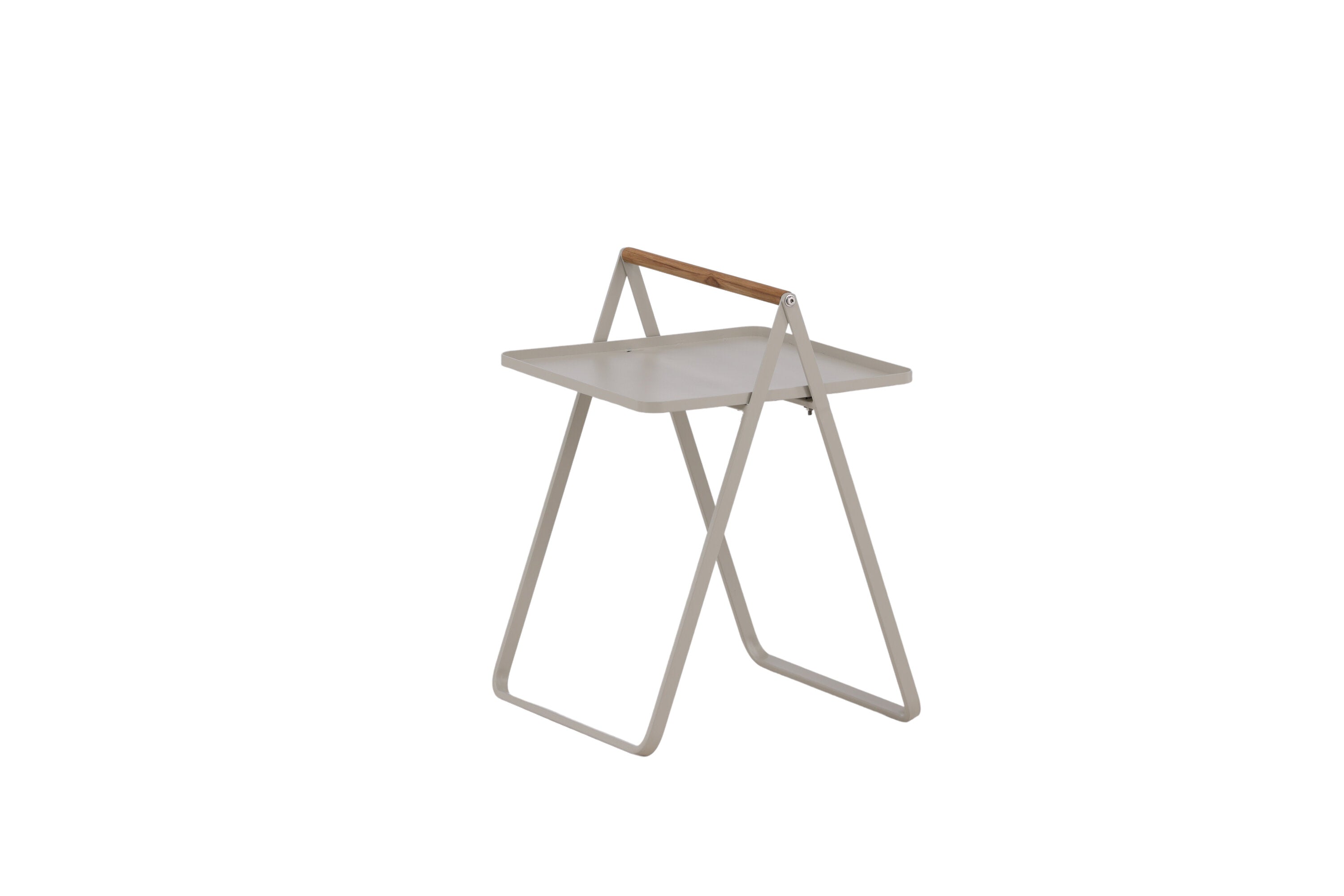 Beistelltisch Clarin 43cm aus Metall - Beige-Beistelltische-Venture Home-le canapé